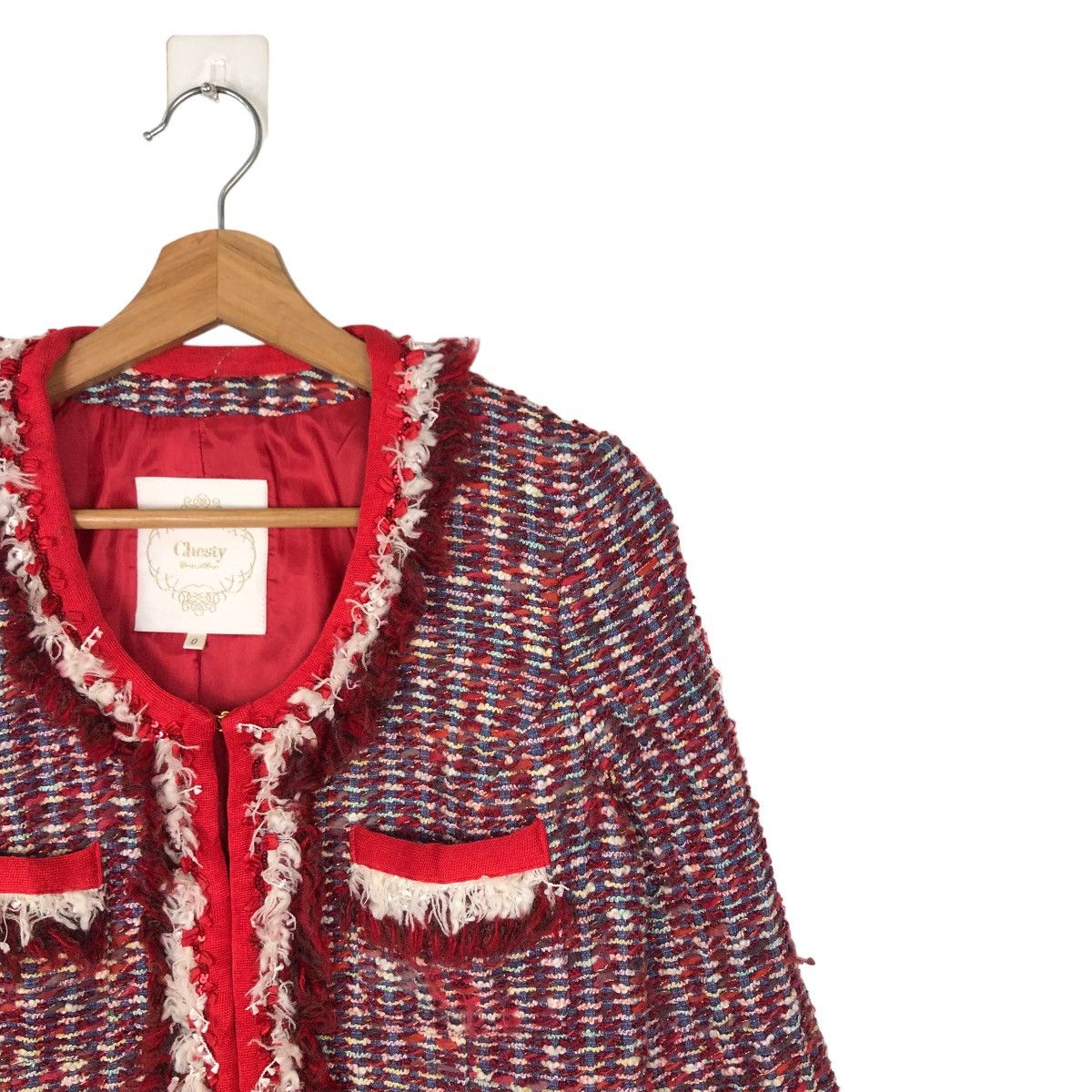 Japanese Brand 🔥TWEED JACKET CHASTY JAPAN MADE INSPIRED CHANEL LUXURY Size M / US 6-8 / IT 42-44 - 5 Thumbnail