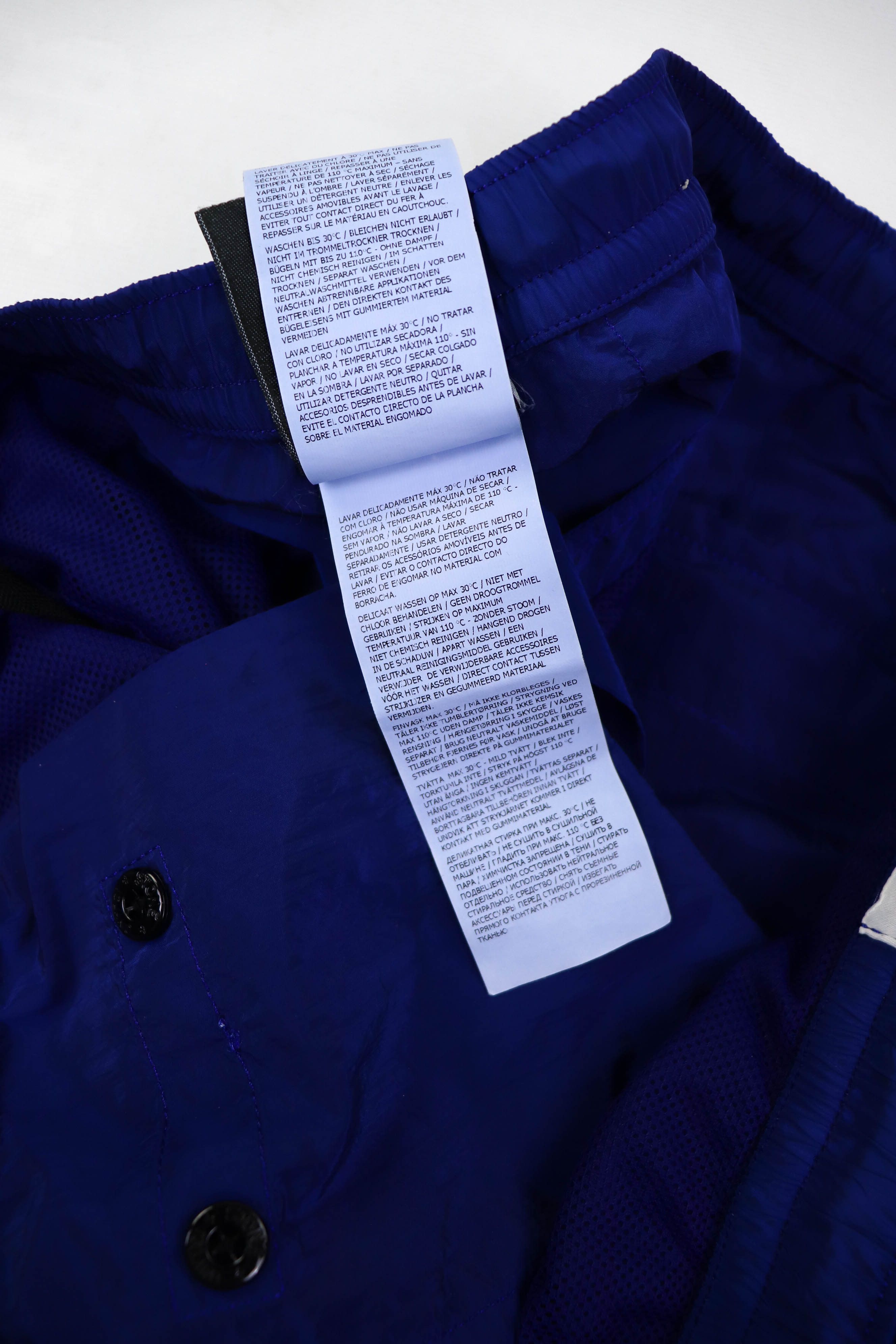 Stone Island × Supreme Stone Island x Supreme Shimmer Blue Nylon Metal Track Pants Size US 36 / EU 52 - 14 Thumbnail