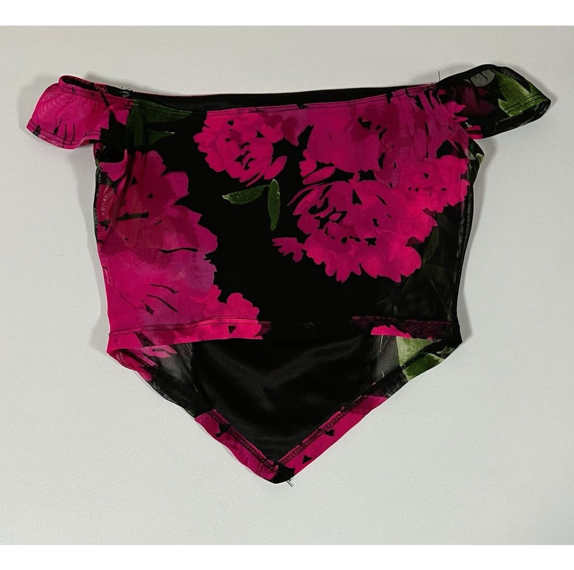 Japanese Brand Black Pink Floral Off-The-Shoulder Corset Blouse Size S 🌺✨ Size S / US 4 / IT 40 - 3 Thumbnail