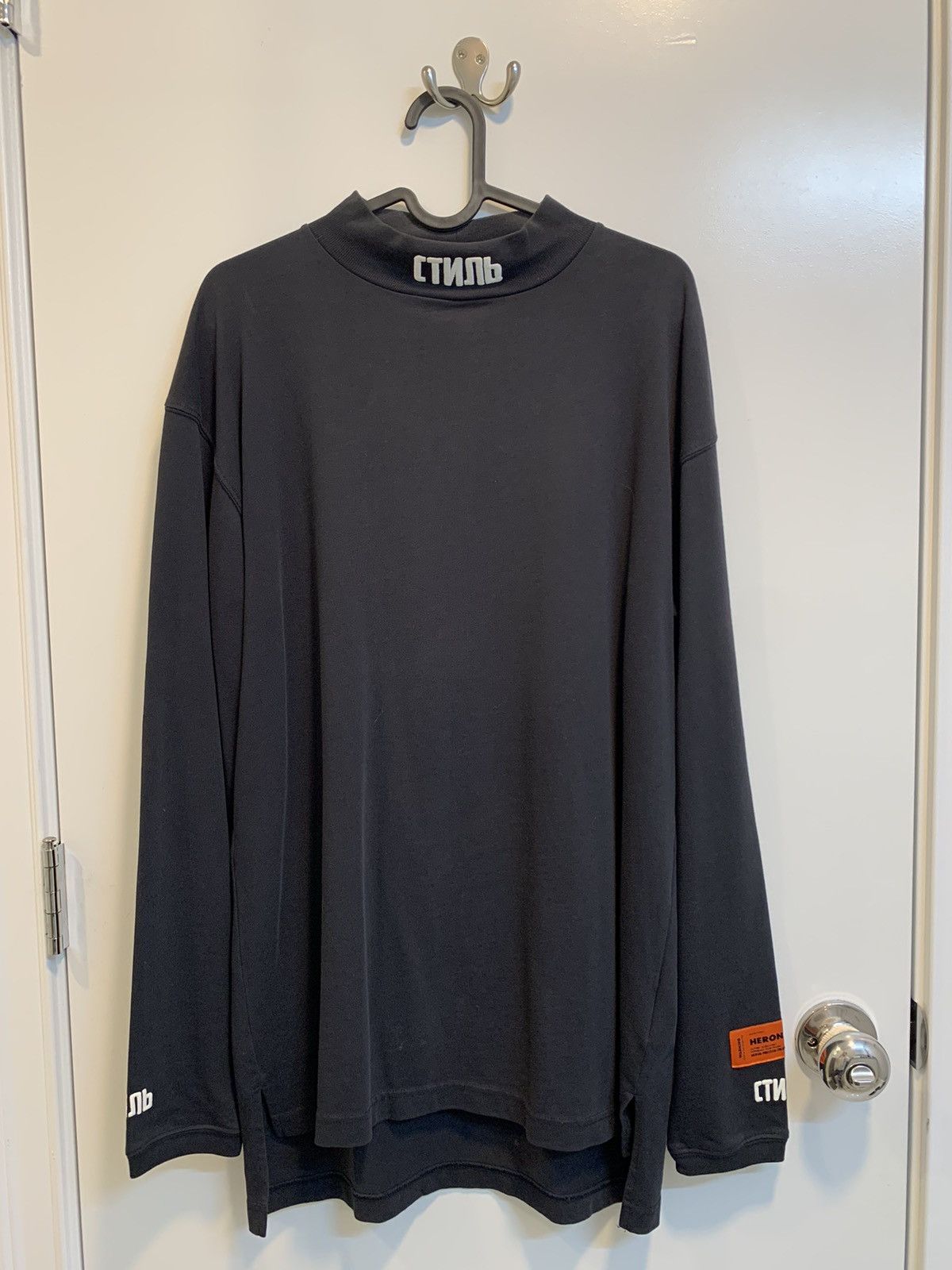 Heron Preston Heron Preston Mock Neck Long Sleeve Size US XXS / EU 40 - 1 Thumbnail