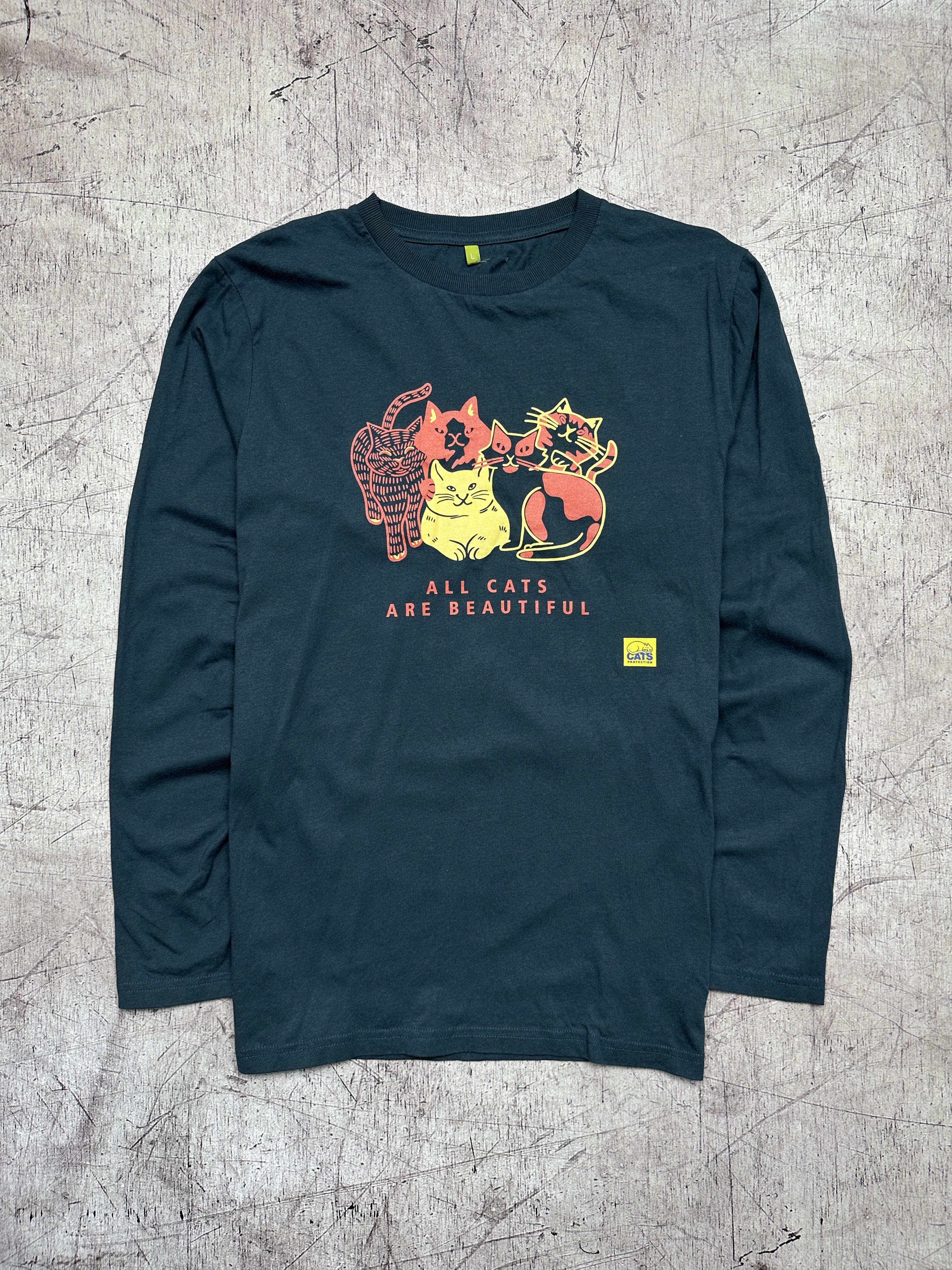 Japanese Brand RNA1 Cats Mens Crew Neck T-Shirt Size US L / EU 52-54 / 3 - 4 Thumbnail