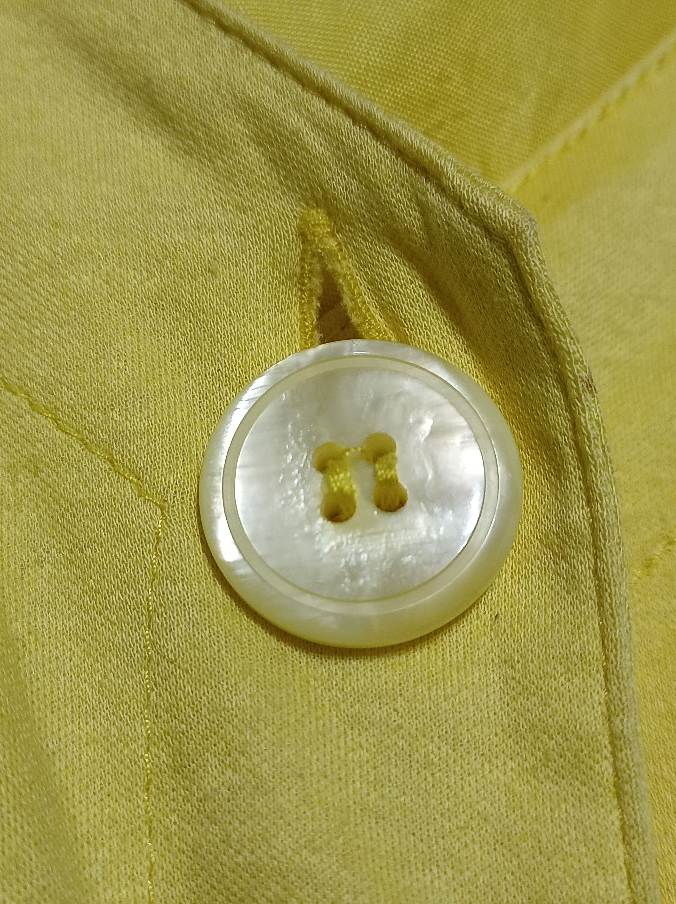 Givenchy × Vintage GIVENCHY En Plus 80’s Yellow Overall Dress Size EU 46/18W Size XL / US 12-14 / IT 48-50 - 11 Thumbnail