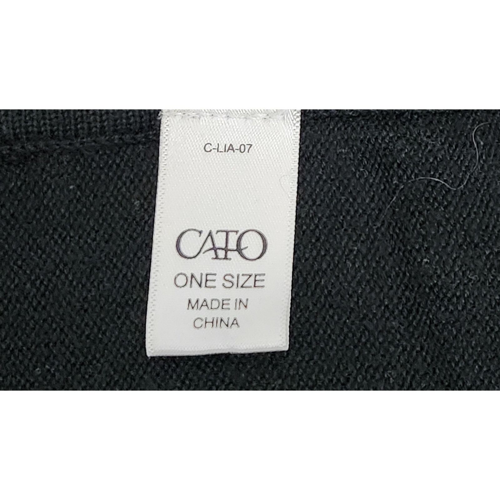 Other Cato Black Round Neck Poncho Sweater One Size Flowy Size ONE SIZE - 5 Thumbnail
