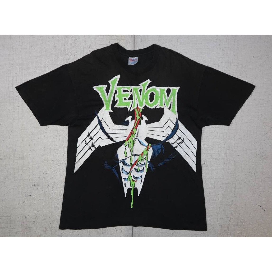 Hanes Vintage 90s Marvel Venom Double Sided T-Shirt XL Hanes Size US XL / EU 56 / 4 - 1 Thumbnail