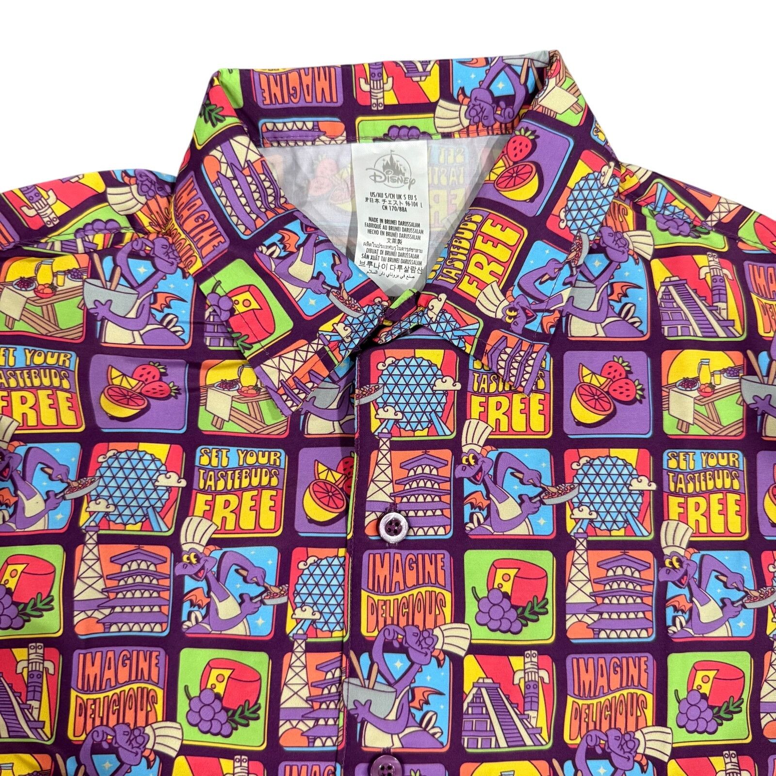 Disney Disney Adult Figment Food &Wine Festival Button Up Shirt Size US M / EU 48-50 / 2 - 2 Thumbnail
