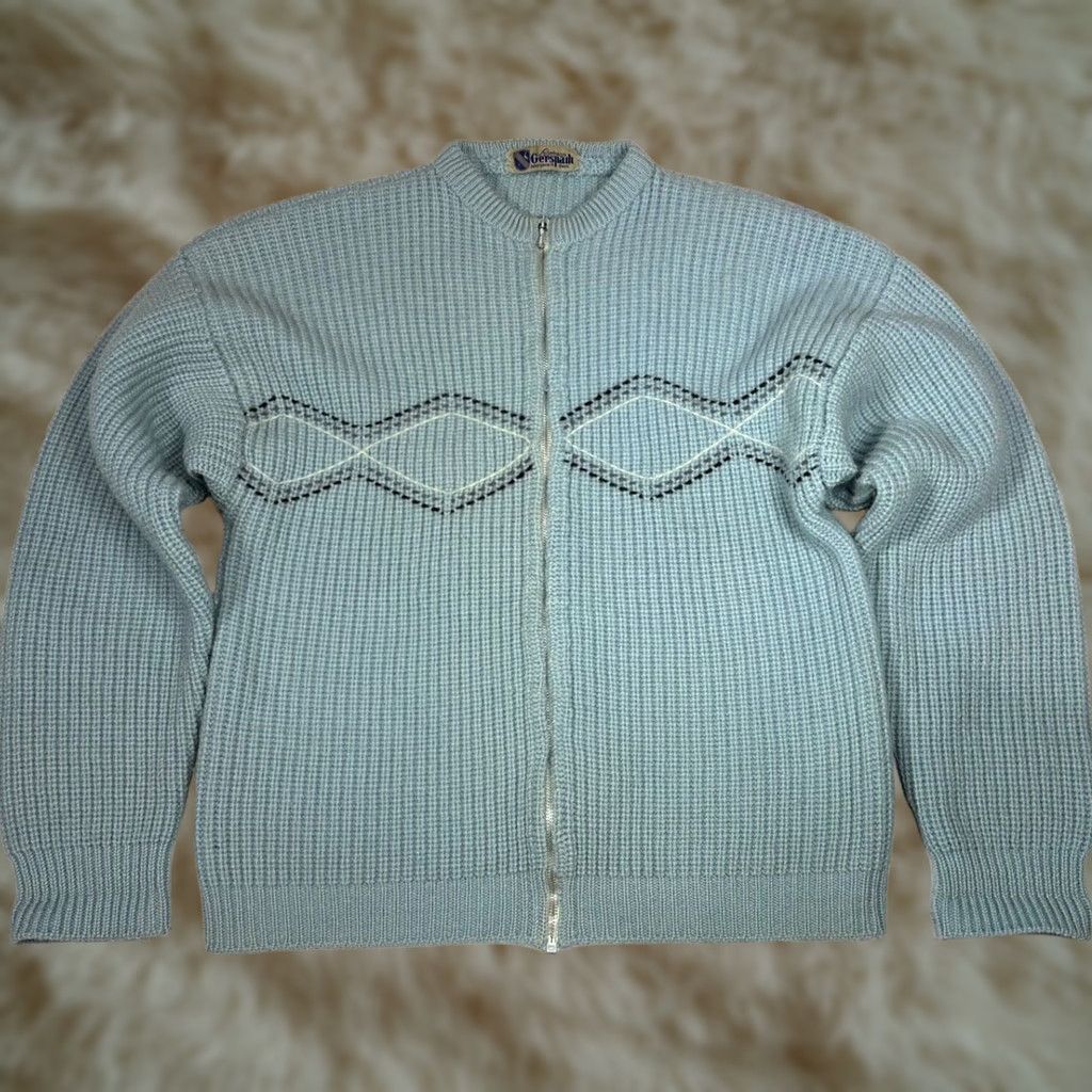 Vintage VINTAGE Gerspaih Womens Cardigan Sweater Sz L Wool Green Long Sleeve Size L / US 10 / IT 46 - 1 Thumbnail