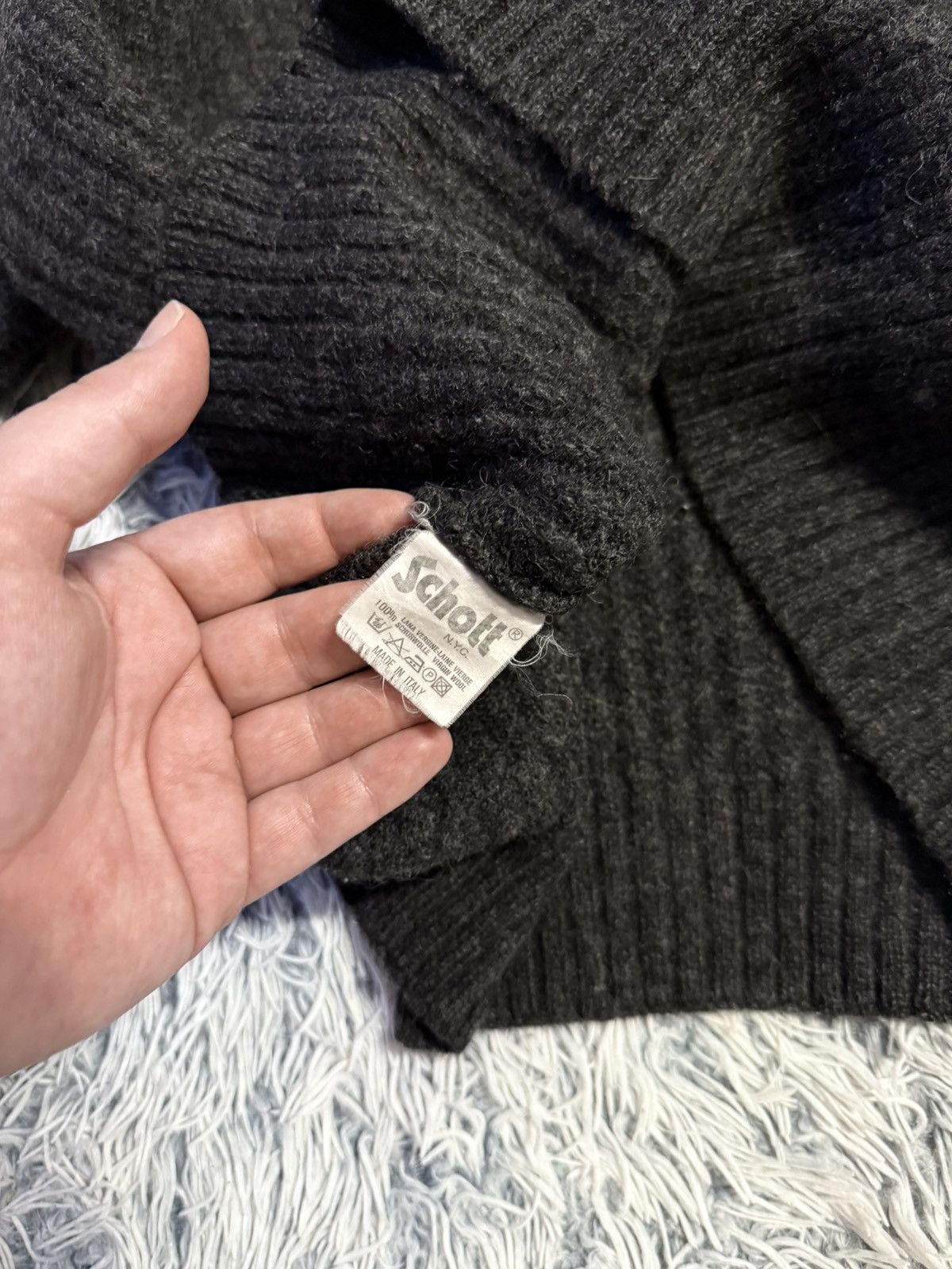 Schott Vintage Schoot Wool Sweater 90’s Gorpcore Size US M / EU 48-50 / 2 - 8 Thumbnail