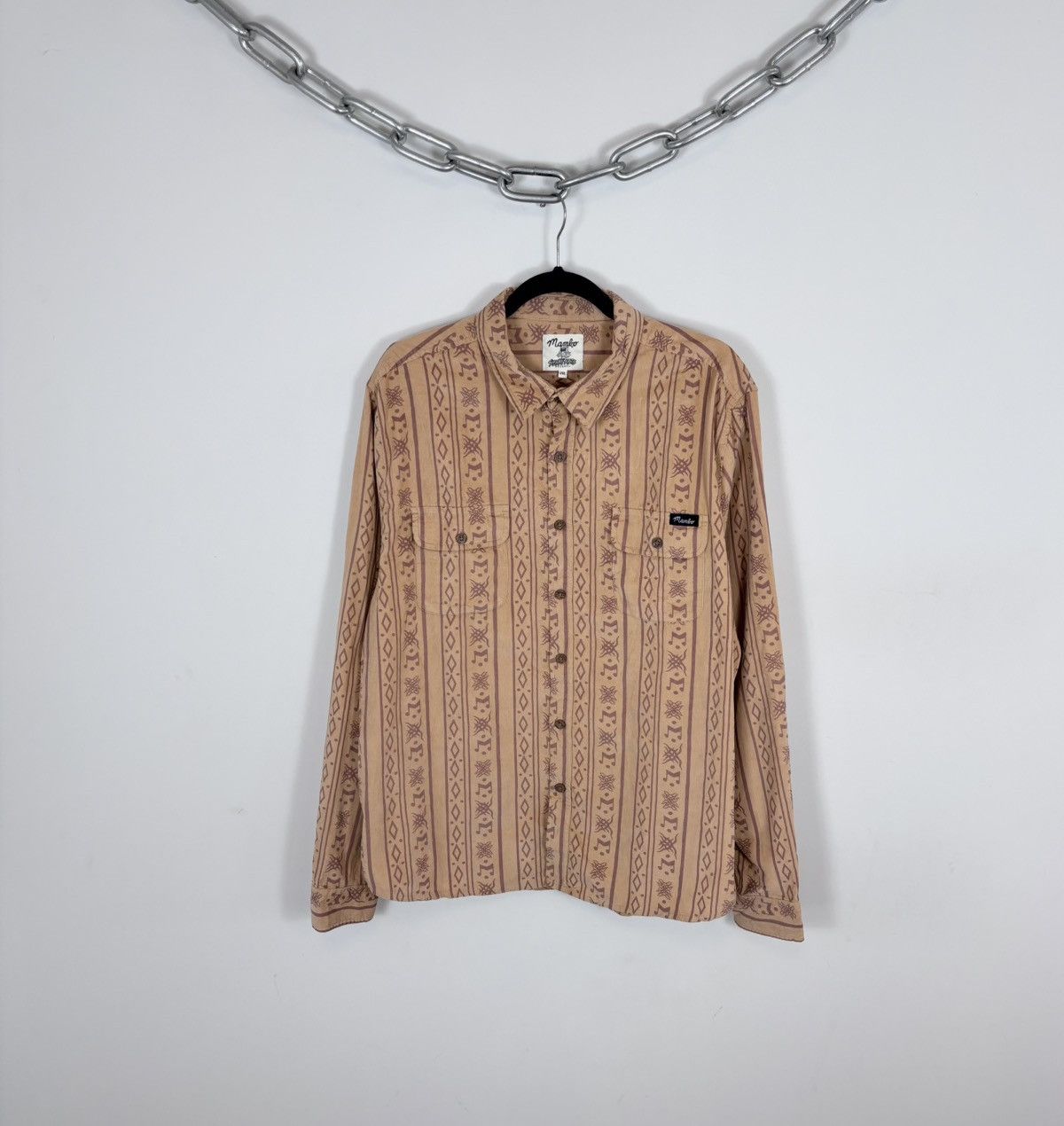Mambo Mambo Smart Arts Men’s Corduroy Button Up Long Sleeve Shirt Size US XXL / EU 58 / 5 - 1 Thumbnail