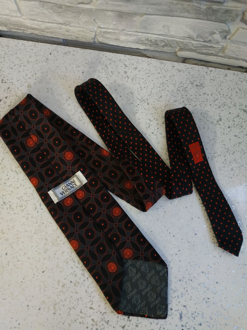 Versace Vintage Gianni Versace Monogram Silk Tie Size ONE SIZE - 2 Thumbnail