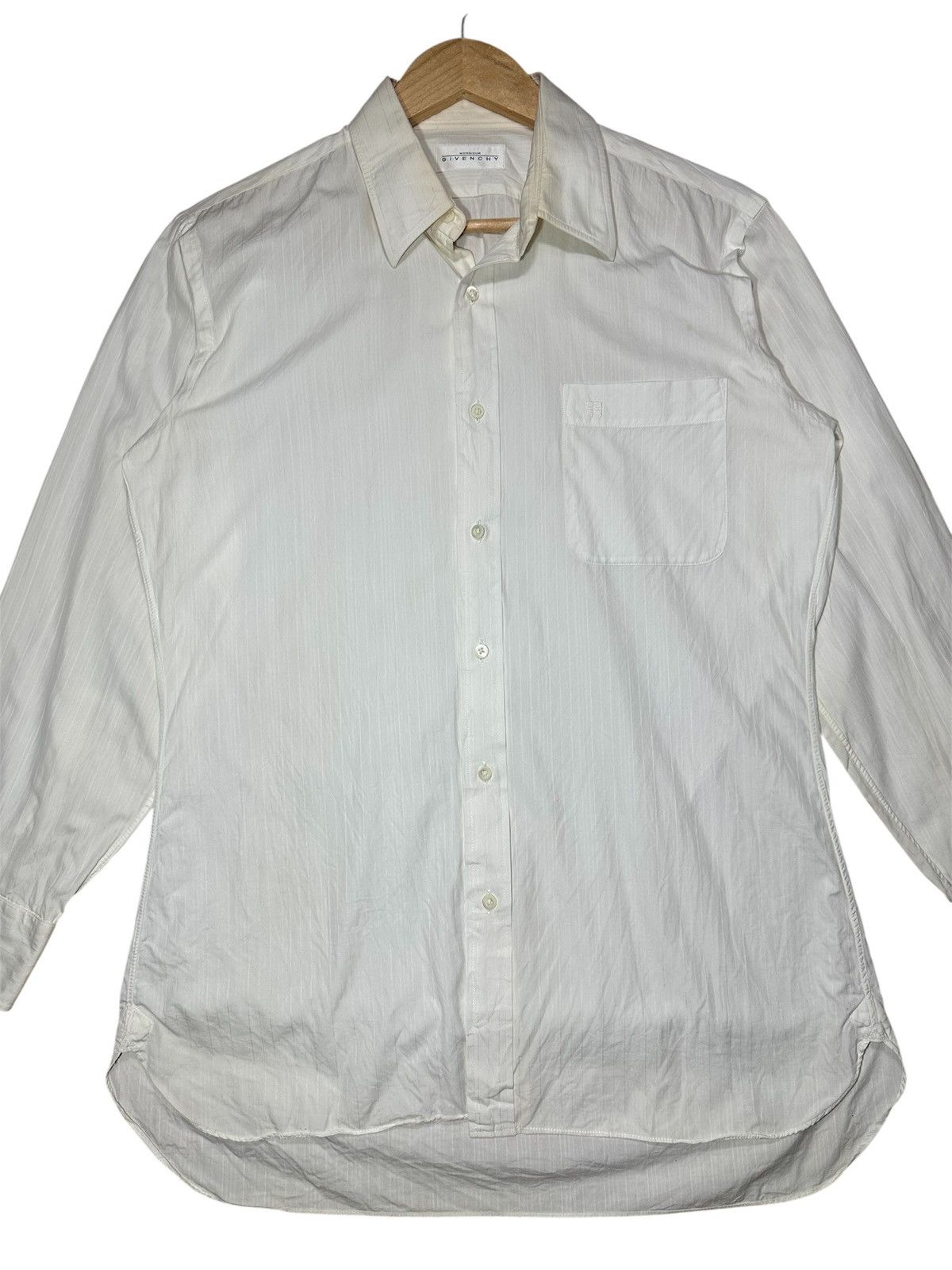 Givenchy Givenchy Monsieur white striped long-sleeved Size US L / EU 52-54 / 3 - 2 Thumbnail