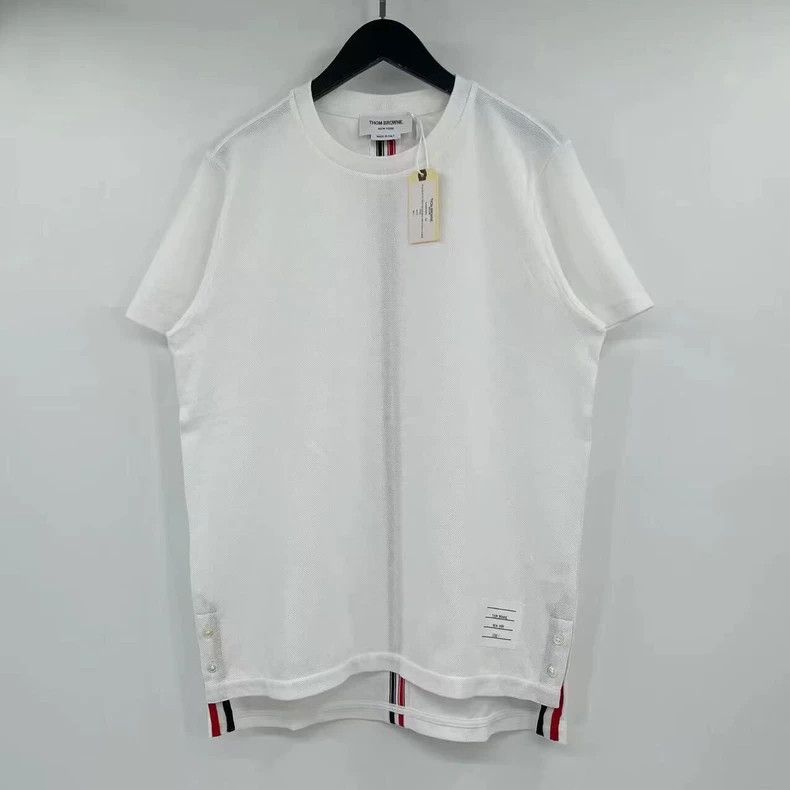 Thom Browne Thom browne White back striped short sleeves 2504-Nextarrow Size US S / EU 44-46 / 1 - 1 Thumbnail