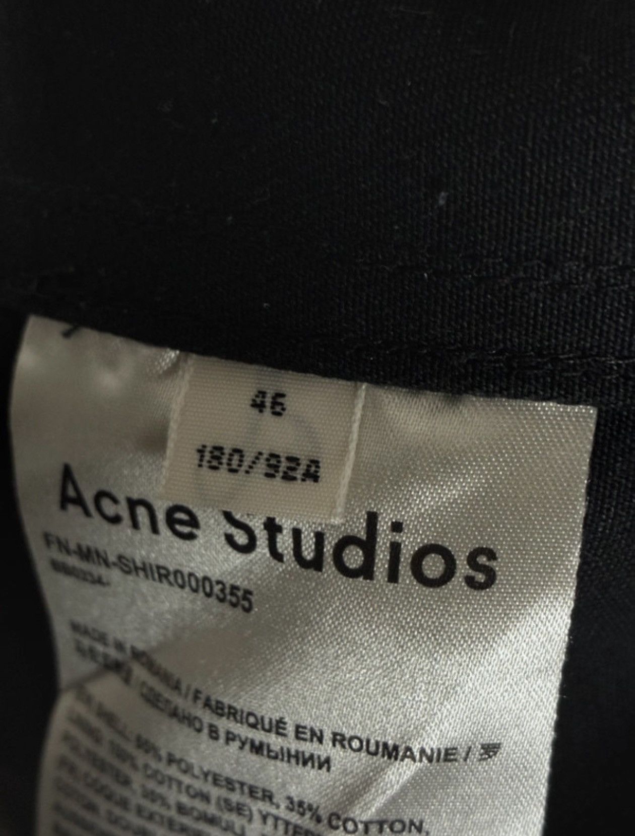 Acne Studios Acne Studios shirt Size US S / EU 44-46 / 1 - 8 Thumbnail