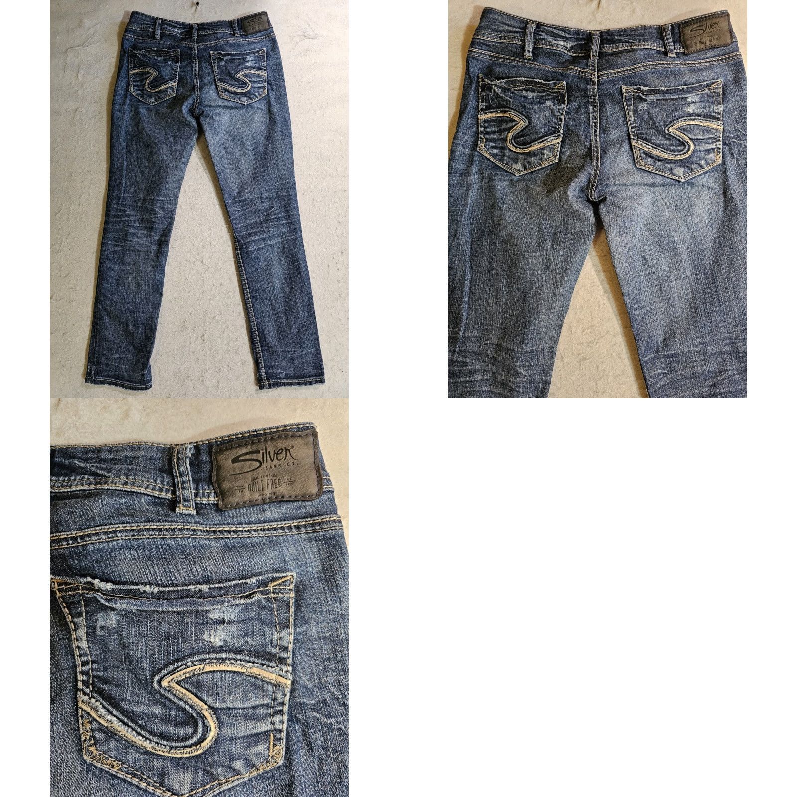 Silver Jeans Co. Silver Jeans Signature Suki Ankle Slim Denim Jeans Women's W30 L27 Light Wash Size 30" / US 8 / IT 44 - 8 Thumbnail