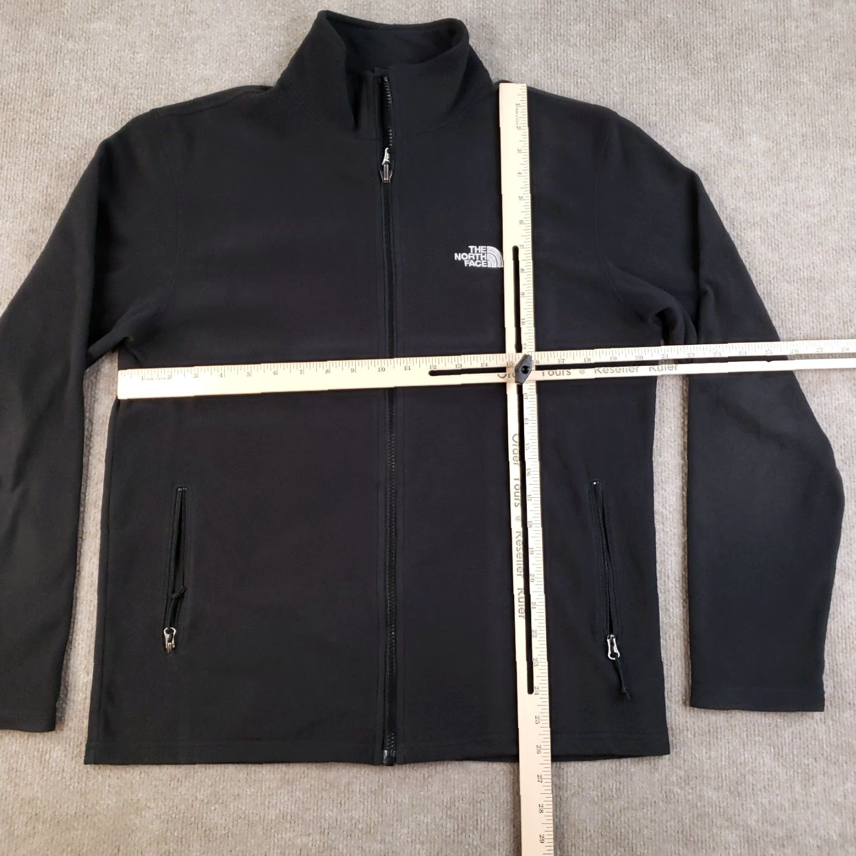 The North Face North Face Sweatshirt Medium Black Fleece Full Zip Mock Neck Lightweight Z Mens Size US M / EU 48-50 / 2 - 2 Thumbnail