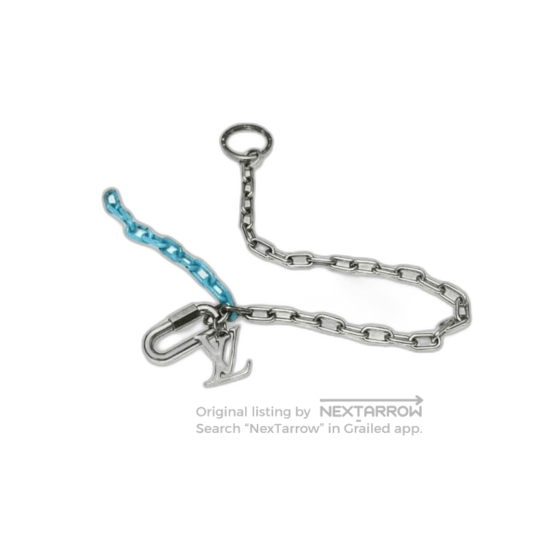 Louis Vuitton Turquoise Keychain Pant Chain.