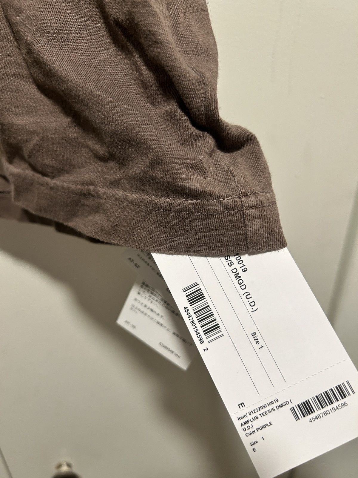 Visvim VISVIM AMPLUS TEE Pocket S/S DMGD (U.D.) size 1 Purple Size US S / EU 44-46 / 1 - 4 Thumbnail