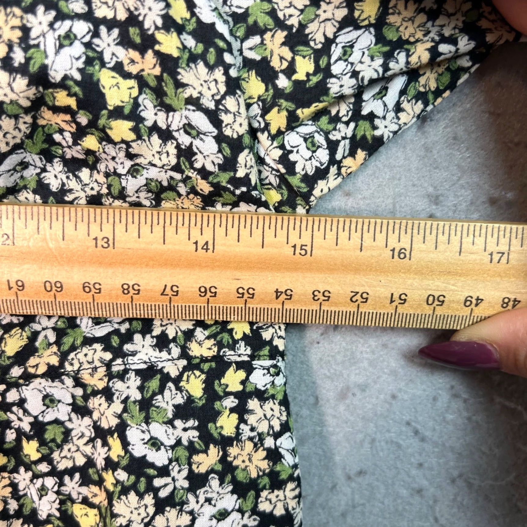 Uniqlo Uniqlo Womens Small Black Floral Cotton Dress Square Neck Puff Sleeves Tiered Dress Size S / US 4 / IT 40 - 6 Thumbnail