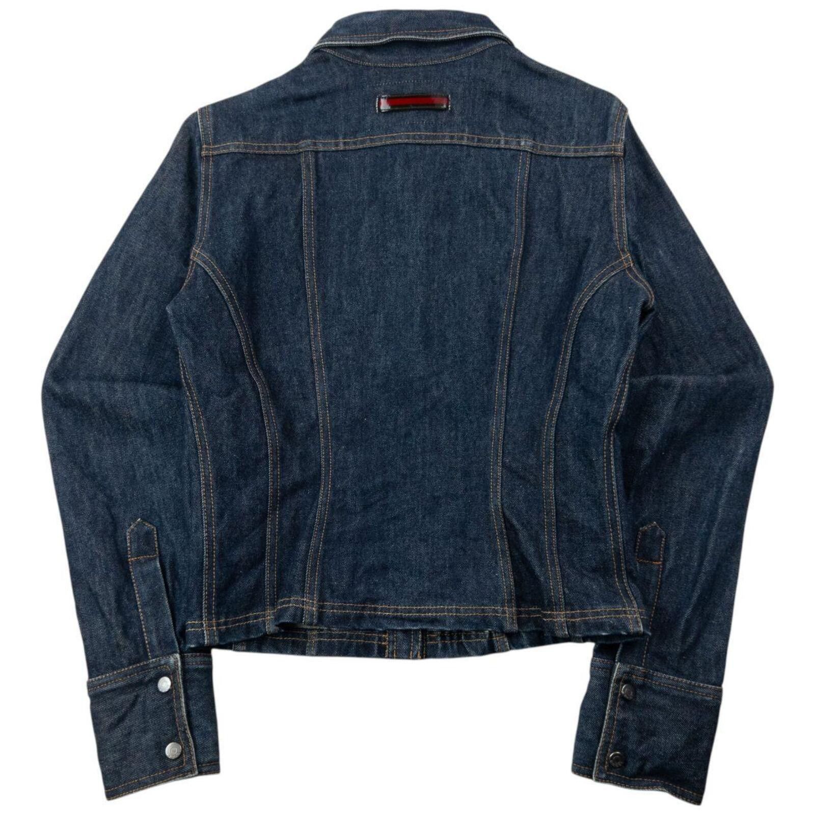 Gucci Vintage 90s Gucci By Tom Ford Cropped Denim Jacket Womens M Size M / US 6-8 / IT 42-44 - 2 Thumbnail