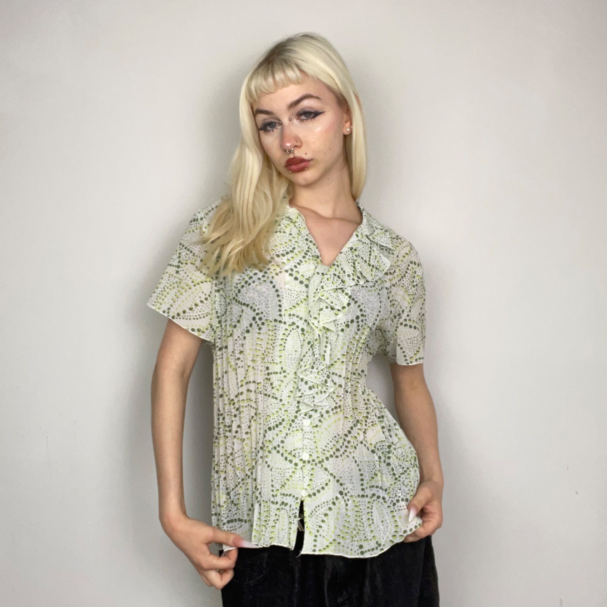 Other L - Zack’s Polka Ruffle Top Size L / US 10 / IT 46 - 1 Thumbnail