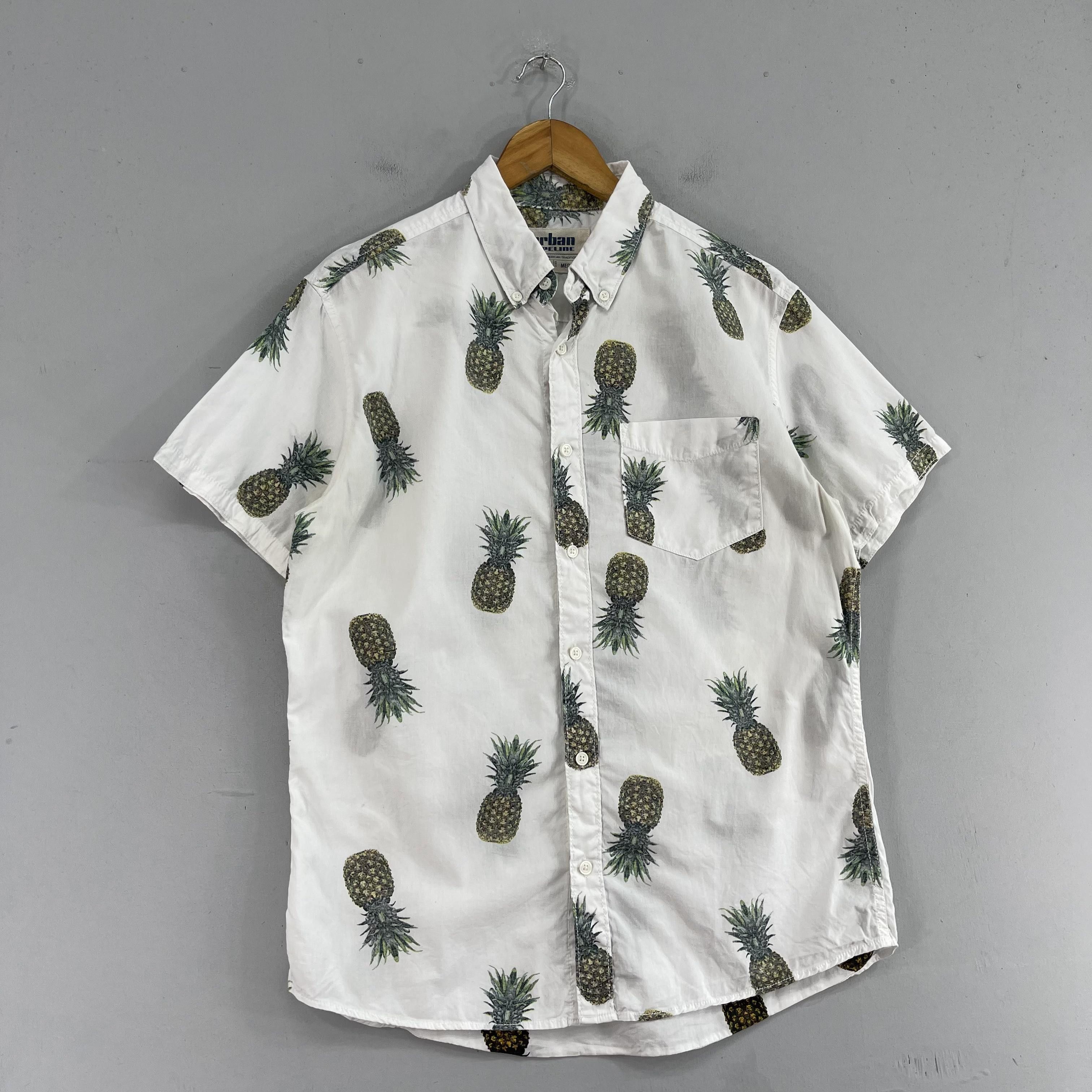 Japanese Brand Vintage Urban Pipeline Pineapple Tropical Fruit Motive Shirt Size US M / EU 48-50 / 2 - 4 Thumbnail