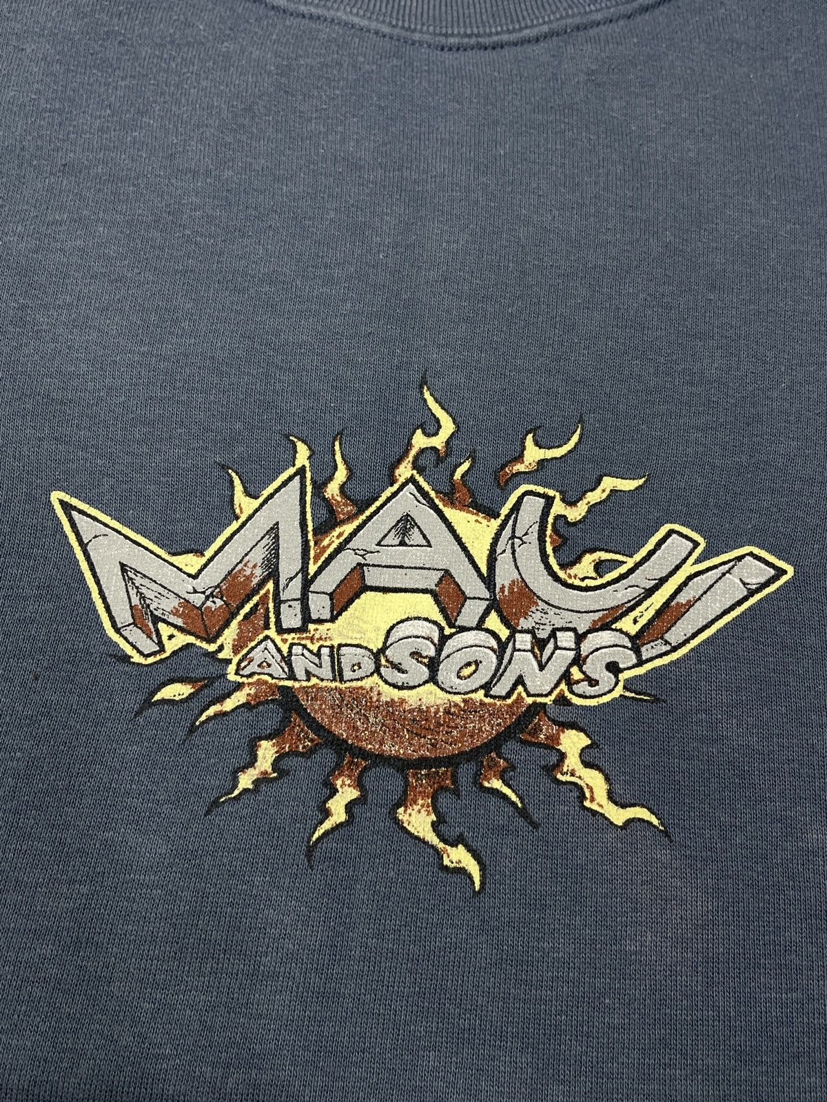 Maui and Sons × Vintage Vintage Maui and Sons Sweatshirt Blue Surf Style USA Size US XL / EU 56 / 4 - 10 Thumbnail