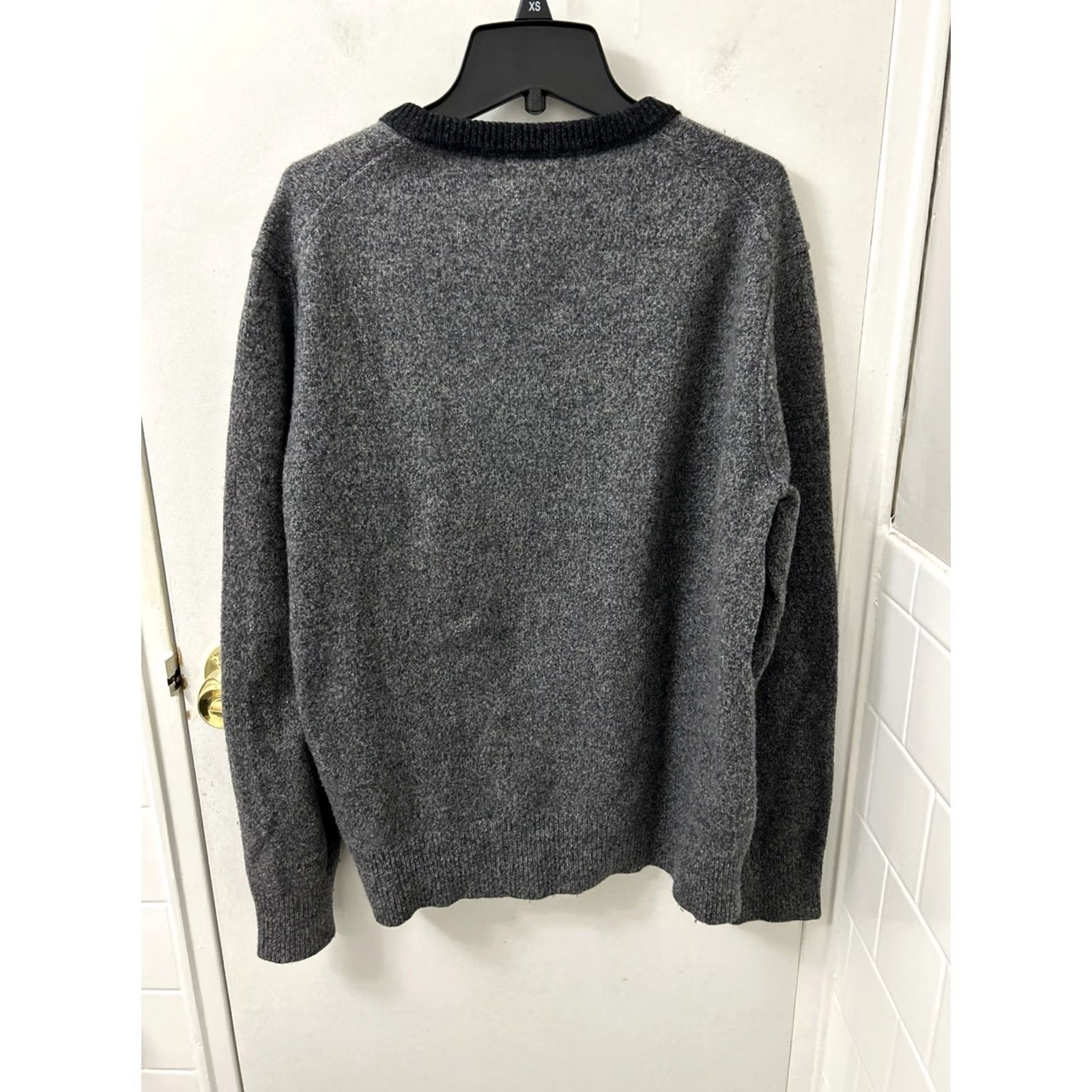 Banana Republic VINTAGE Banana Republic Sweater Womens M Gray Merino Wool Filpucci Italian Yarn L/S Size M / US 6-8 / IT 42-44 - 7 Thumbnail