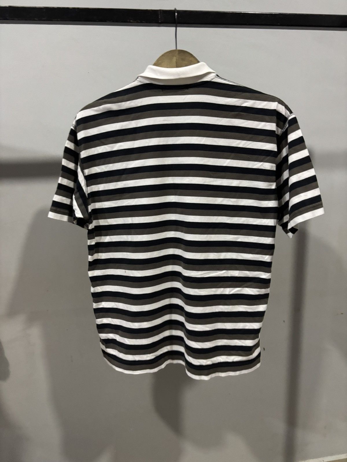 Comme des Garcons Homme COMME DES GARCONS AD2007 STRIPE POLO REVERSE STYLE STITCHING Size US S / EU 44-46 / 1 - 2 Thumbnail