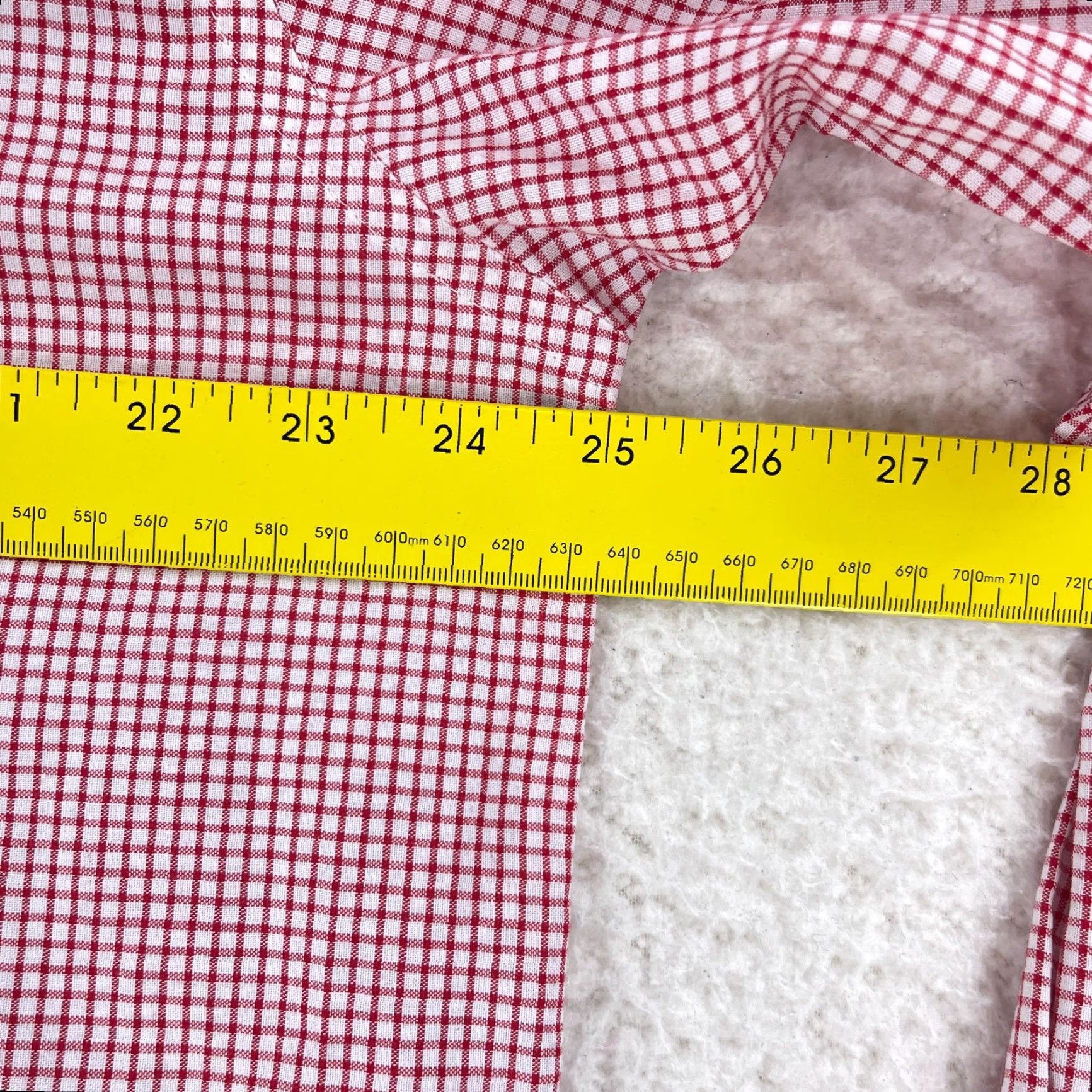Cutter & Buck Cutter & Buck Red White Check Button-Down Shirt Mens XL Long Sleeve Cotton Polyester Dress Shirt Size US XL / EU 56 / 4 - 7 Thumbnail