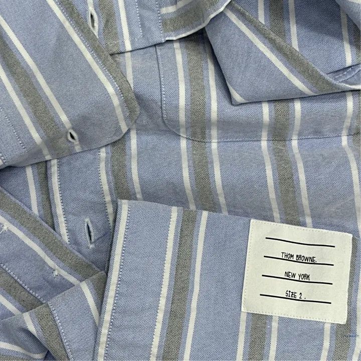 Thom Browne Thom Browne Striped Long Sleeve Shirt -2507 Size US S / EU 44-46 / 1 - 3 Thumbnail