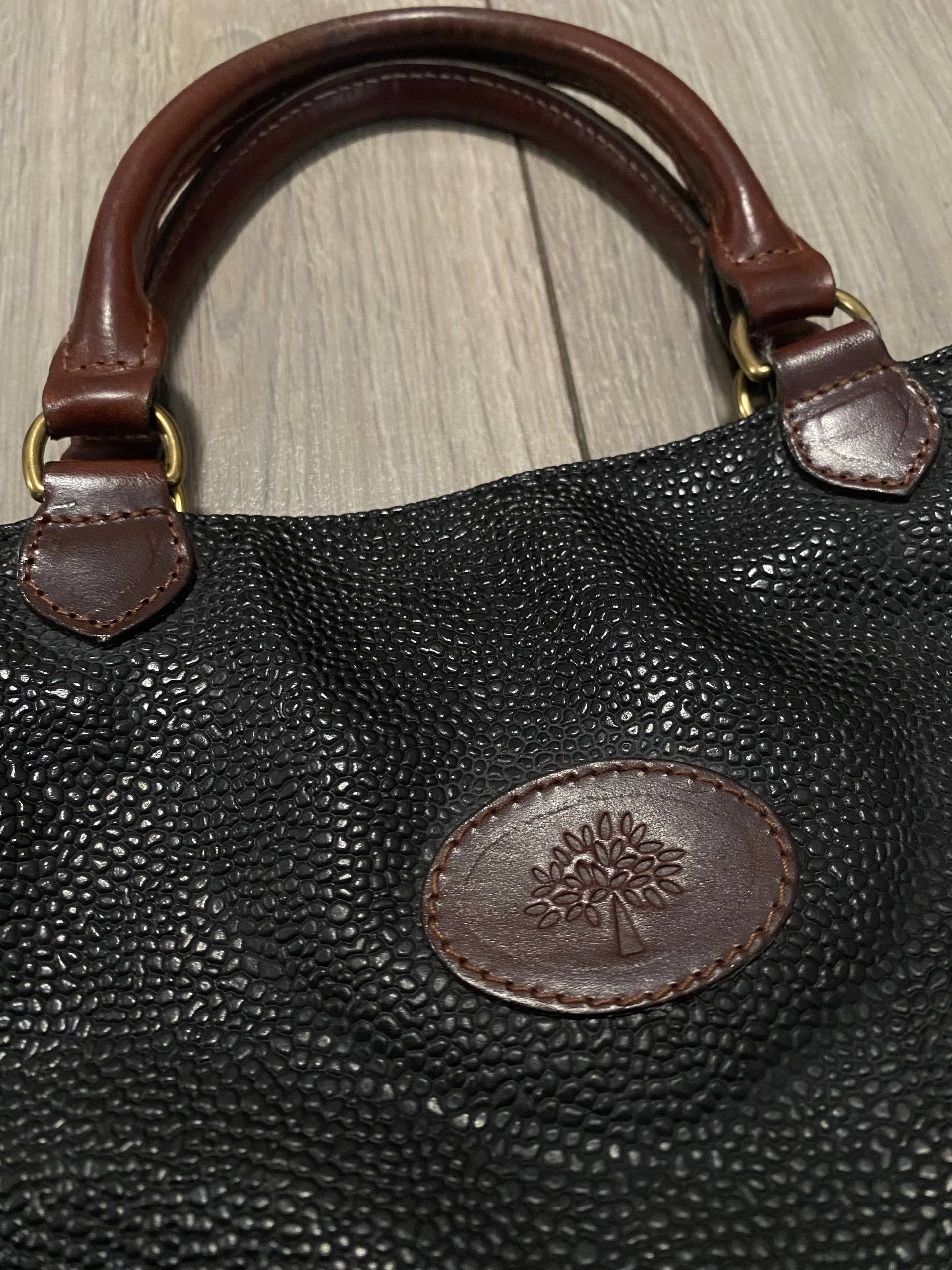 Mulberry Mulberry Handbag Vintage Hellier Classic Scotchgrain Leather Size ONE SIZE - 2 Thumbnail
