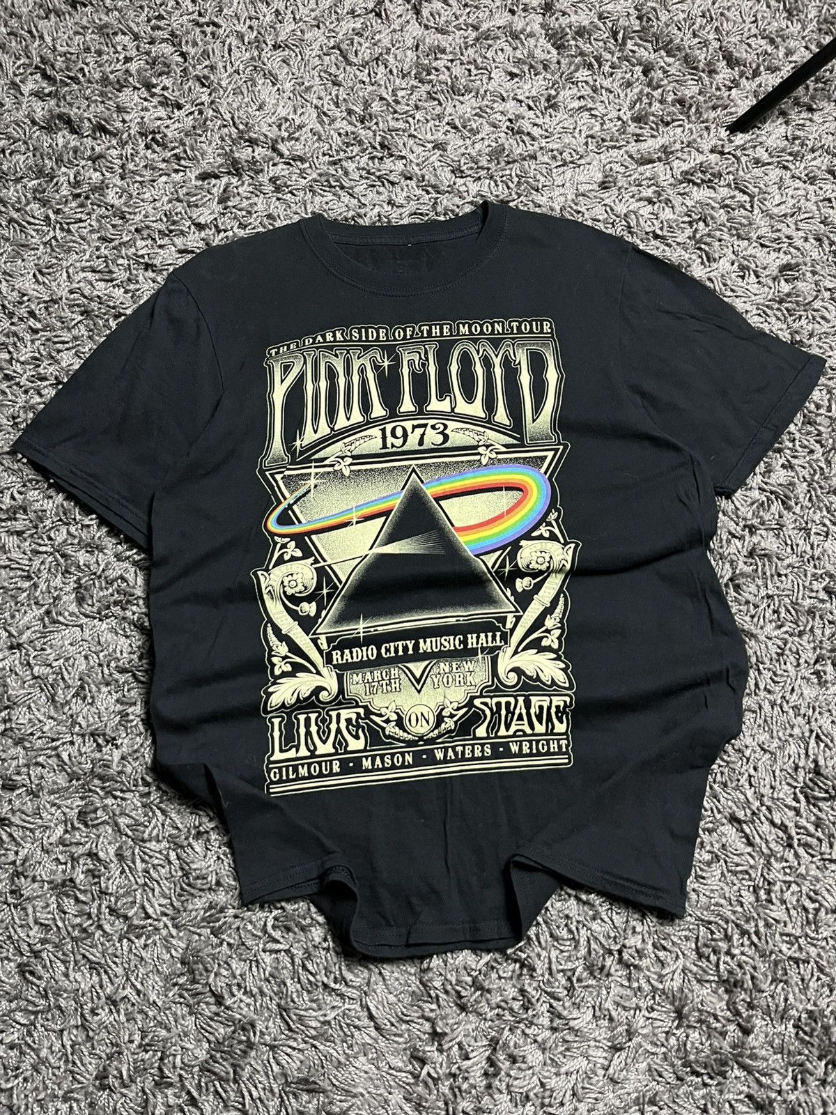 Pink Floyd Vintage Style Pink Floyd Dark Side of The Moon 1973 Tour Tee Size US M / EU 48-50 / 2 - 2 Thumbnail