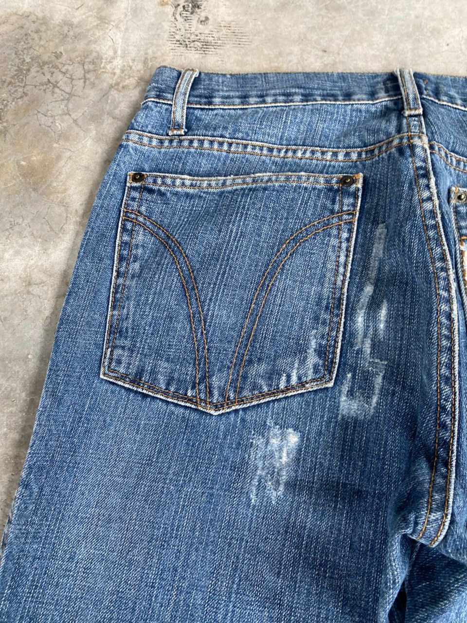 Dolce & Gabbana 💥BEST OFFER😊VINTAGE Y2K DOLCE & GABANNA DISTRESSED DENIM Size US 32 / EU 48 - 13 Thumbnail