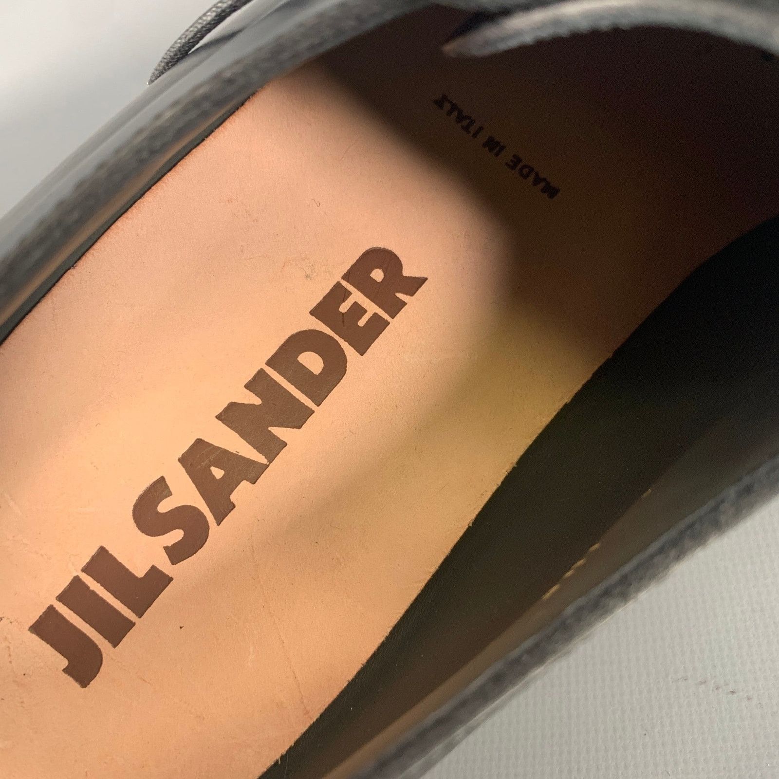 Jil Sander JIL SANDER Size 8 Black Leather Lace Up Shoes Size US 8 / EU 41 - 8 Thumbnail