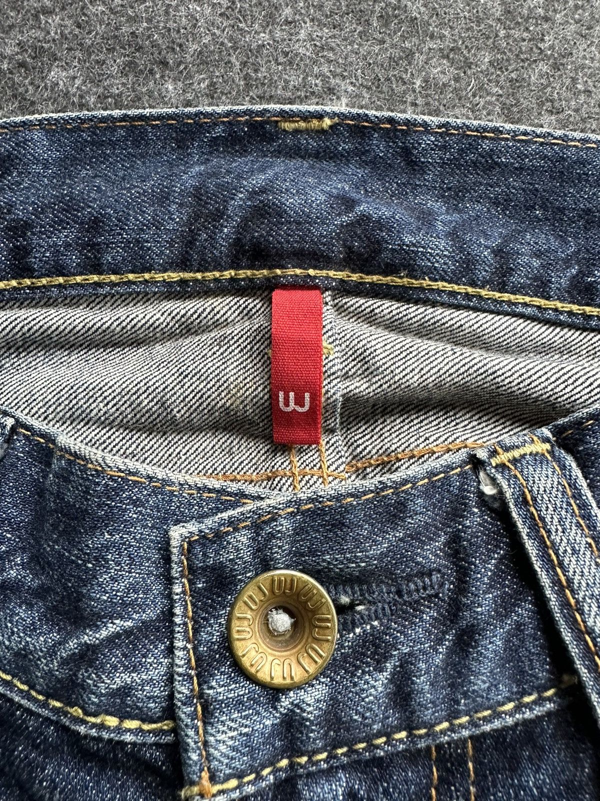 Uniqlo Uniqlo S002 Kaihara Faded Washed Vintage Denim D412 Size US 32 / EU 48 - 11 Thumbnail
