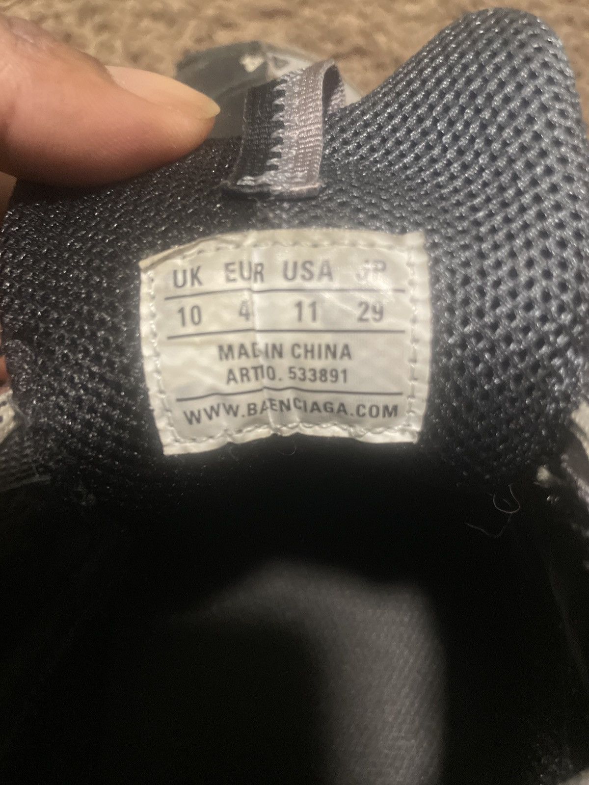 Balenciaga Triples honeycomb gray black Size US 11 / EU 44 - 1 Thumbnail