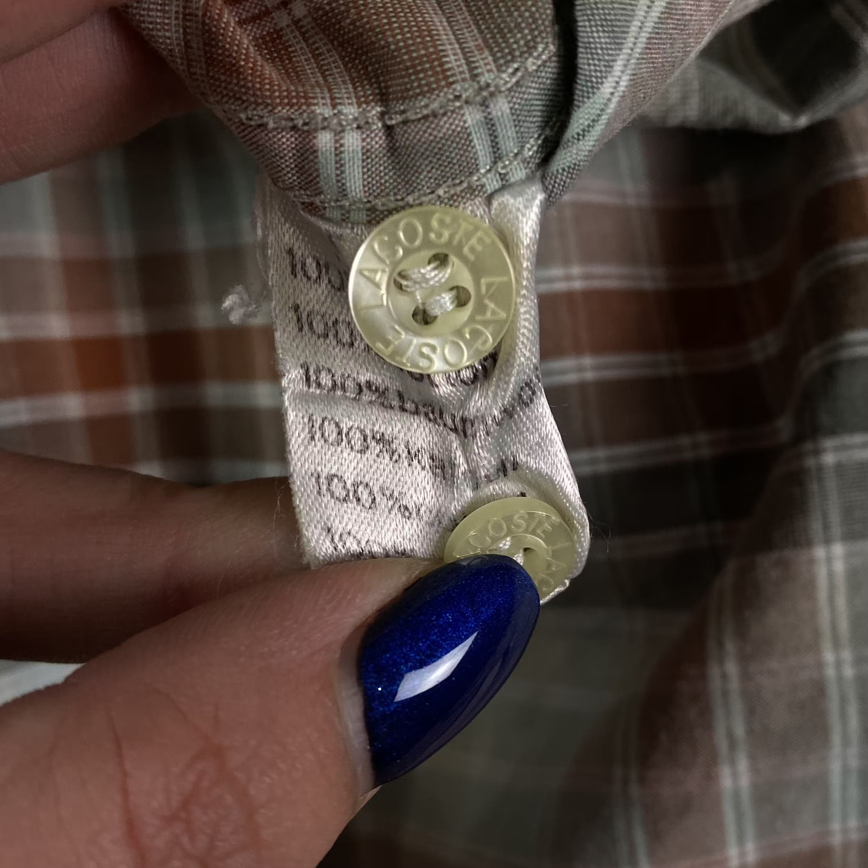 Lacoste × Vintage Mens Shirt Long Sleeve Lacoste Vintage Size 42 Size US L / EU 52-54 / 3 - 5 Thumbnail