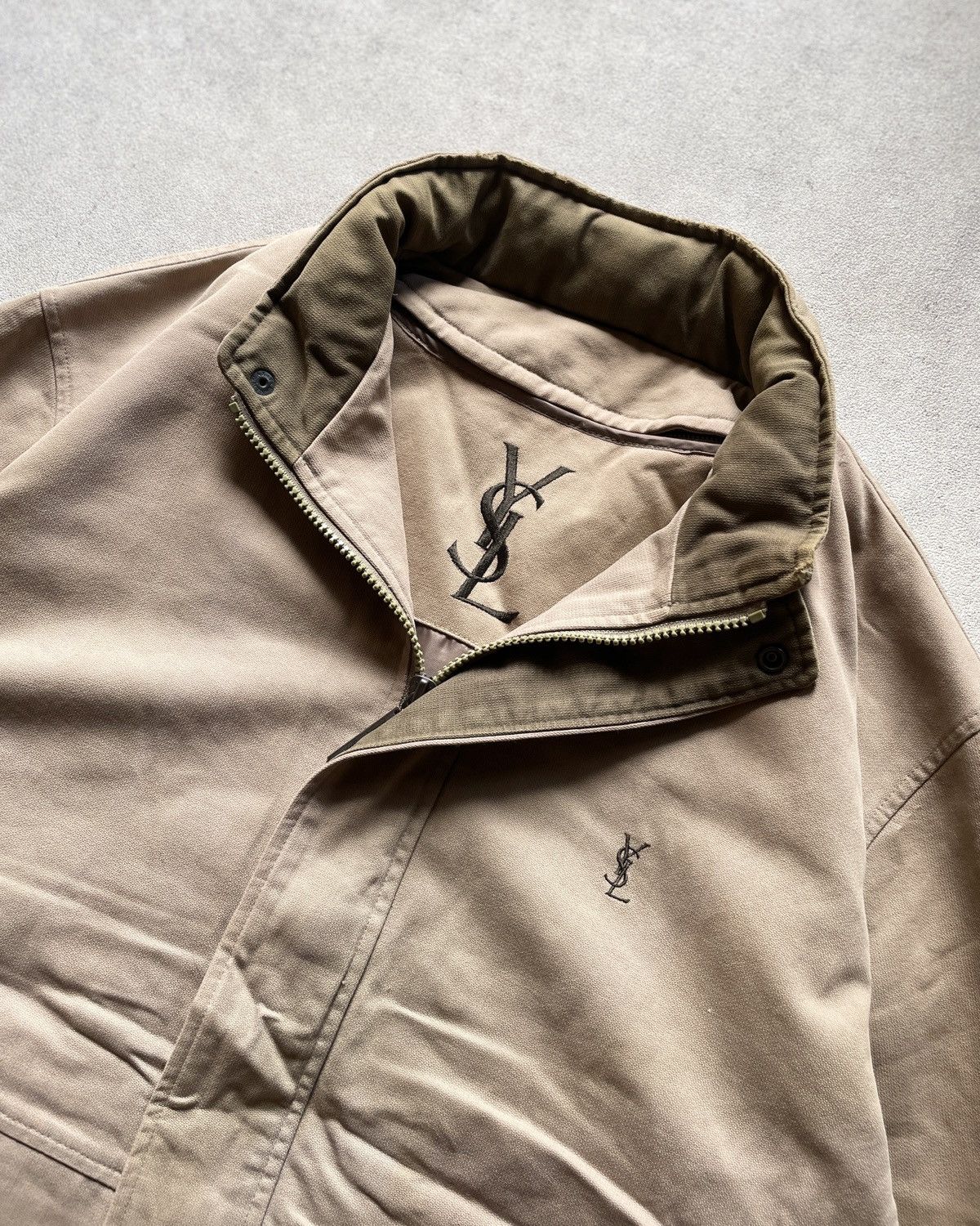 Yves Saint Laurent VERY RARE VINTAGE JACKET YVES SAINT LAURENT YSL BIG LOGO Size US XL / EU 56 / 4 - 3 Thumbnail