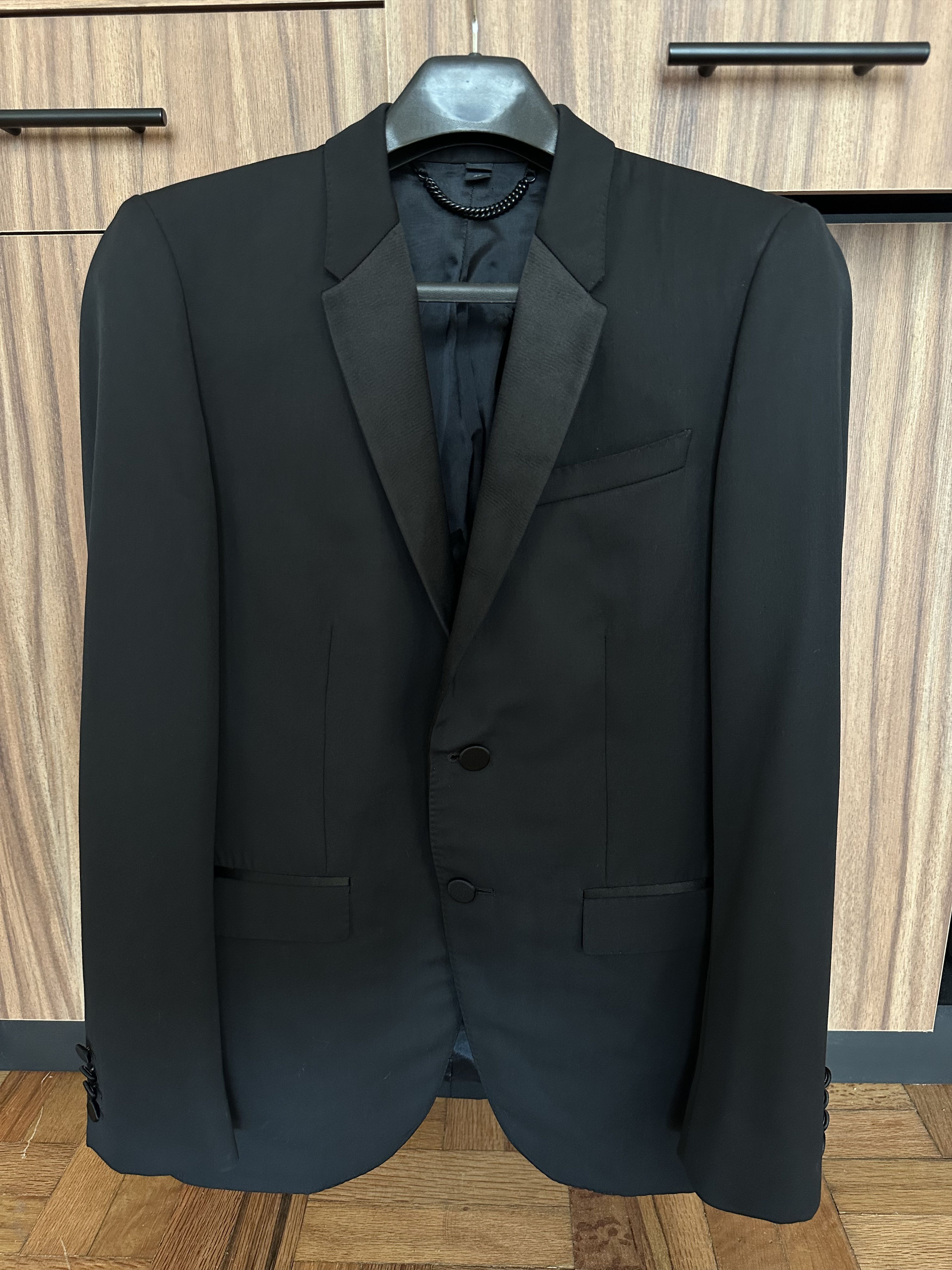 Burberry Prorsum Burberry Prorsum Black Wool Tuxedo Set – Size 46 (Slim Fit) Size 36R - 1 Thumbnail