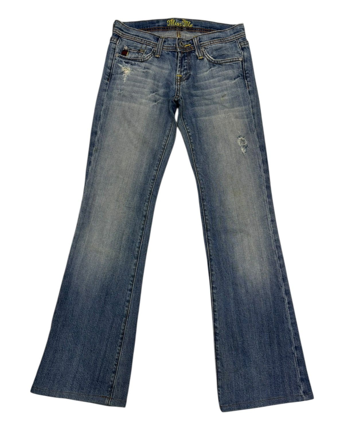 MR & MRS ITALY × Miss Me Vintage Flared Jeans Miss Me Bootcut Distressed Denim Jeans Size 28" / US 6 / IT 42 - 7 Thumbnail