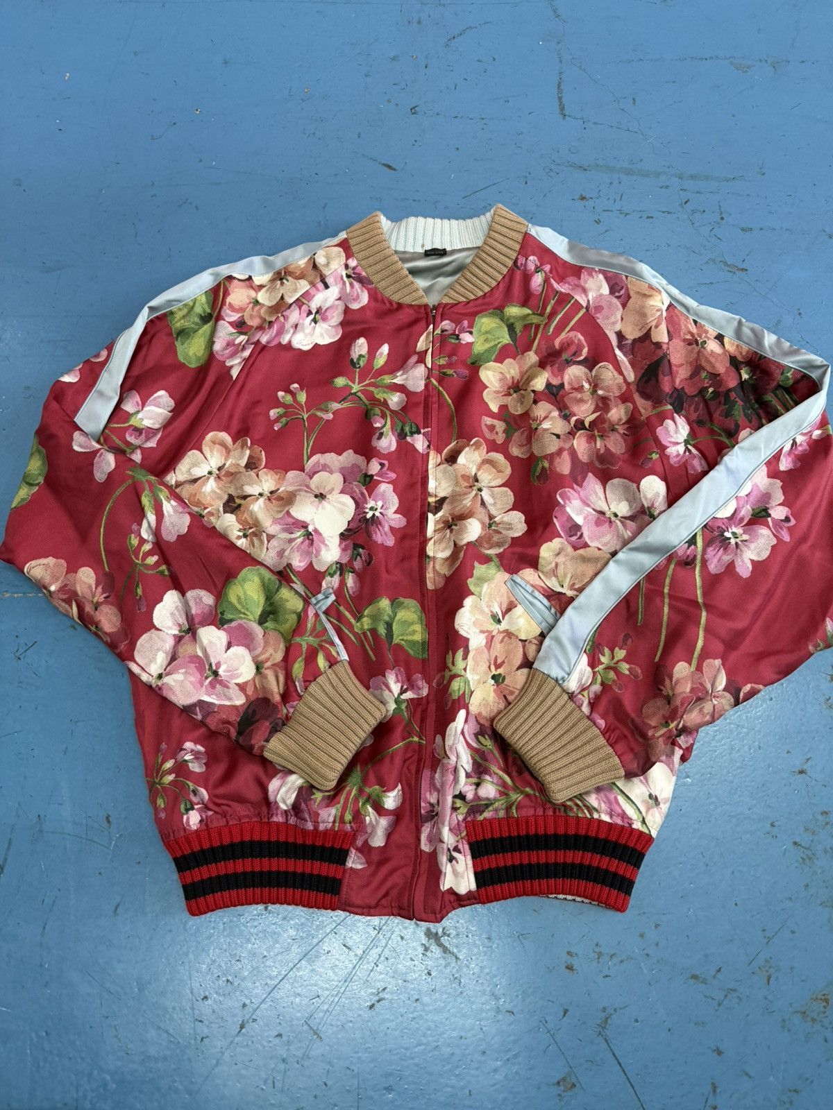 Gucci GUCCI FLOWER SILK BOMBER Size US L / EU 52-54 / 3 - 1 Thumbnail