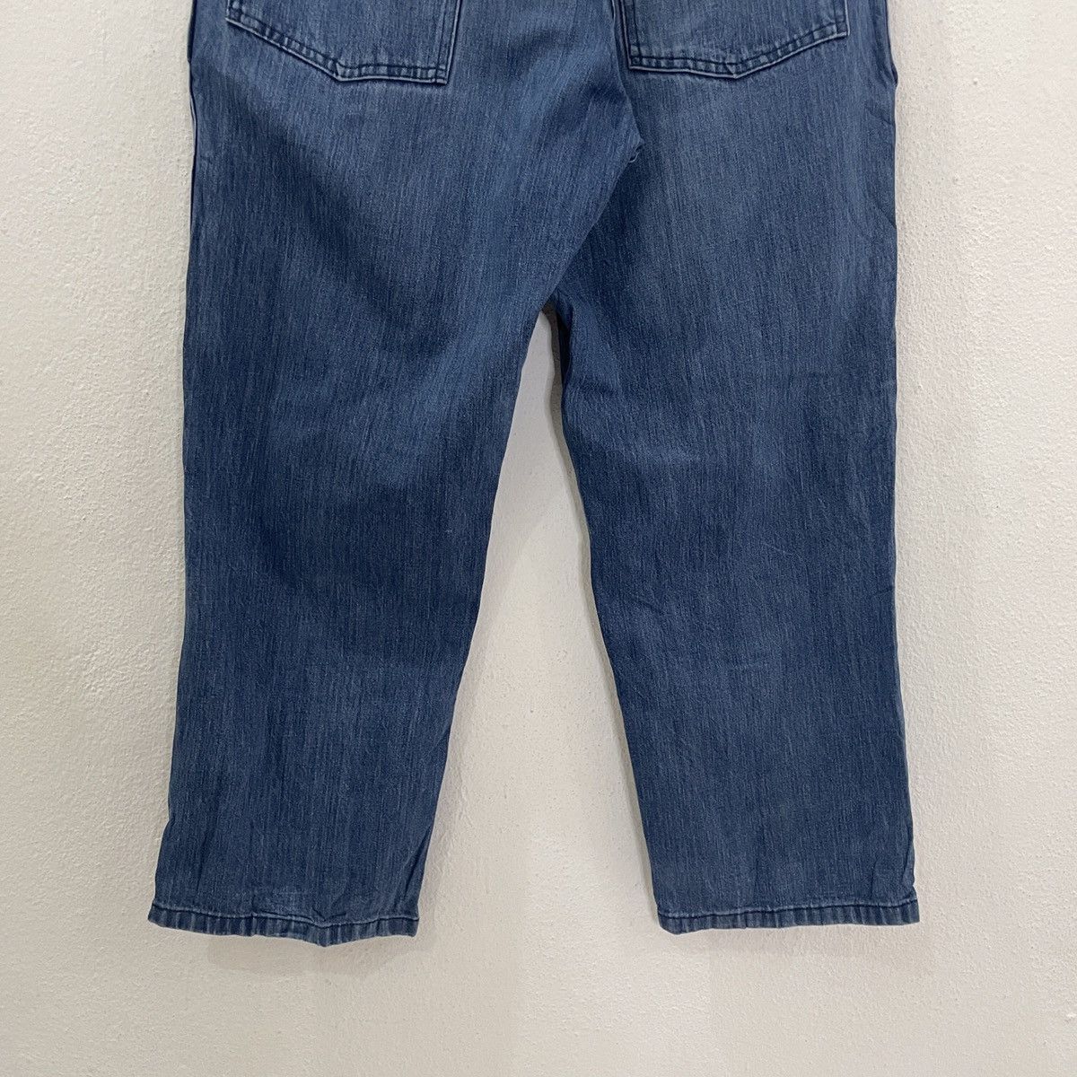 Japanese Brand Vintage 90s Gun Ho Workwear Distressed Denim Jeans Size US 32 / EU 48 - 10 Thumbnail
