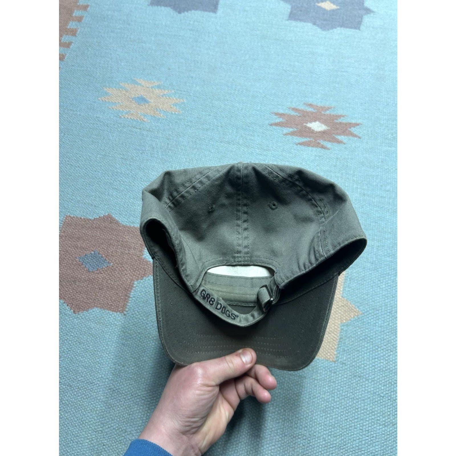 Vintage VINTAGE Animal Baseball Cap Mens Adjustable Gray Dog Poodle Cute Gr8 Dogs Strapback Hat Cap Size ONE SIZE - 4 Thumbnail