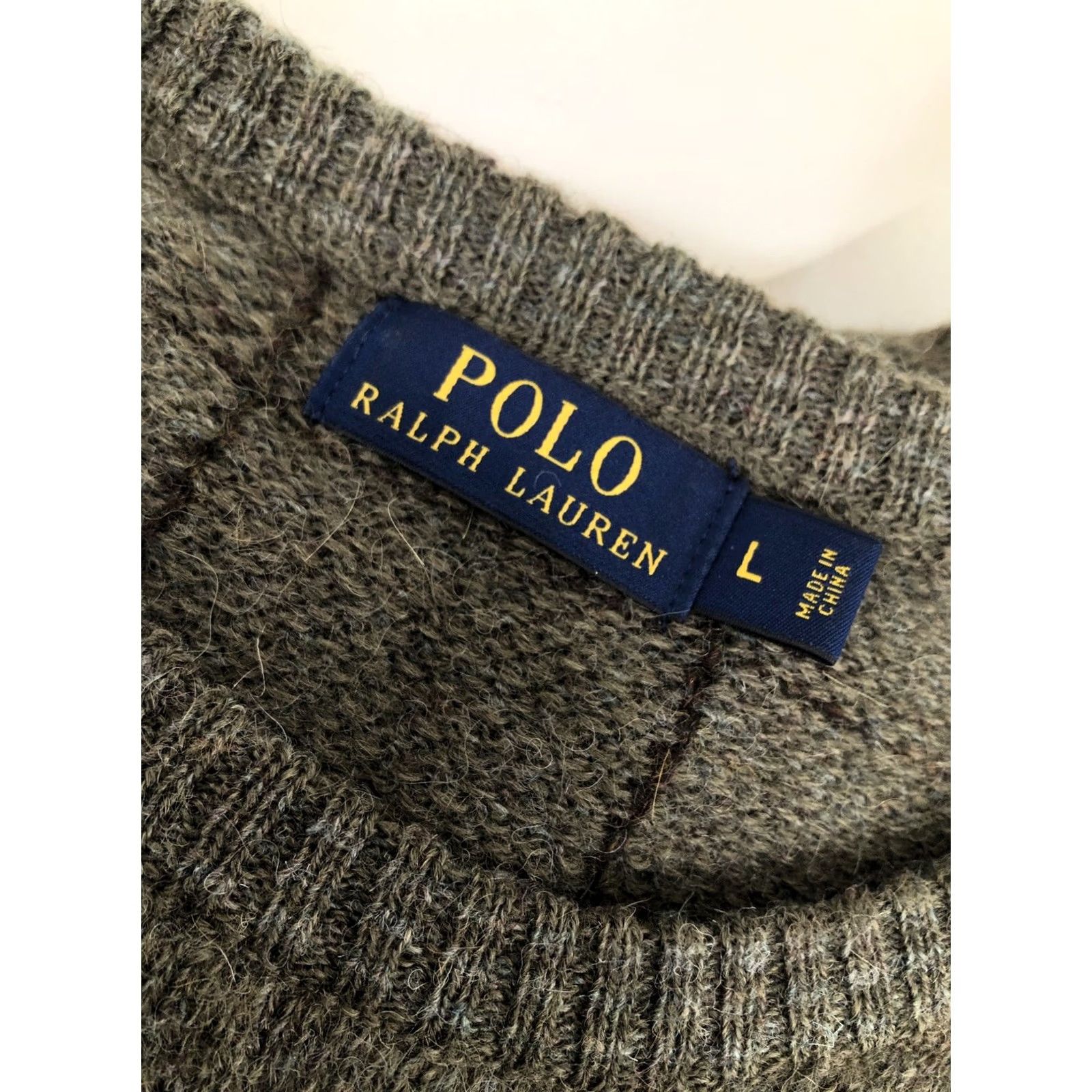 Polo Ralph Lauren POLO / RALPH LAUREN Sweater Men L Green Wool Pocket Elbow Patch Pullover - EXCELLENT Size US L / EU 52-54 / 3 - 6 Thumbnail