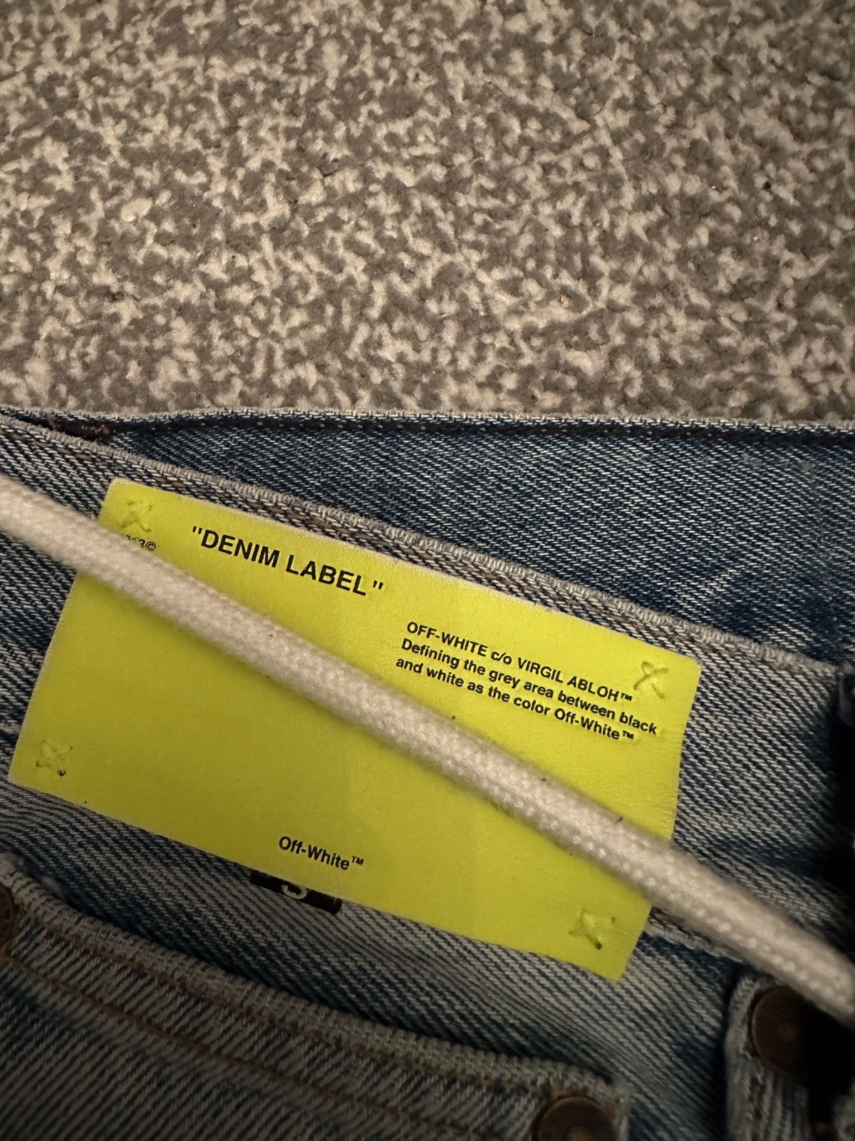 Ev Bravado × Off-White OFF WHITE X EV BRAVADO RAINBOW CRYSTAL JEANS Size US 33 - 4 Thumbnail