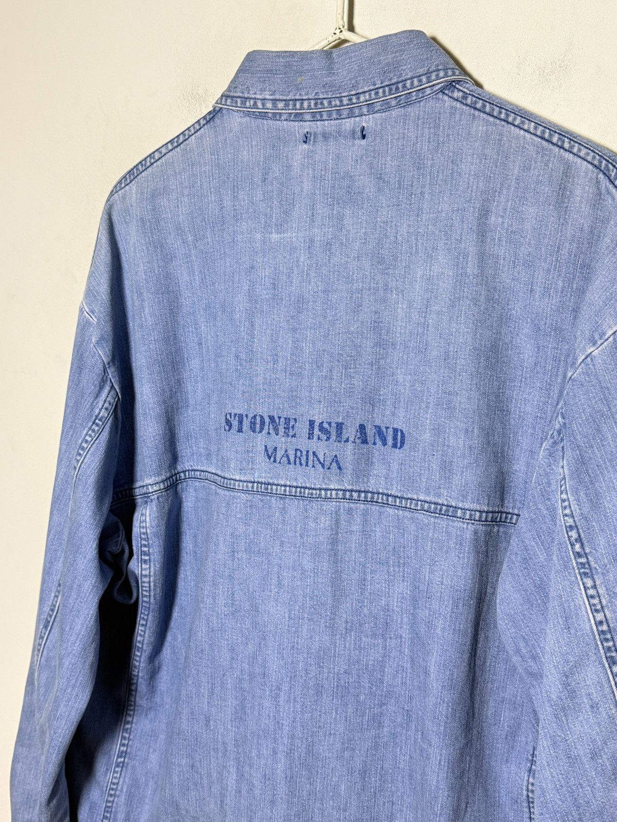 Stone Island Stone Island Marina denim jacket reflective logo 80s Size US L / EU 52-54 / 3 - 10 Thumbnail