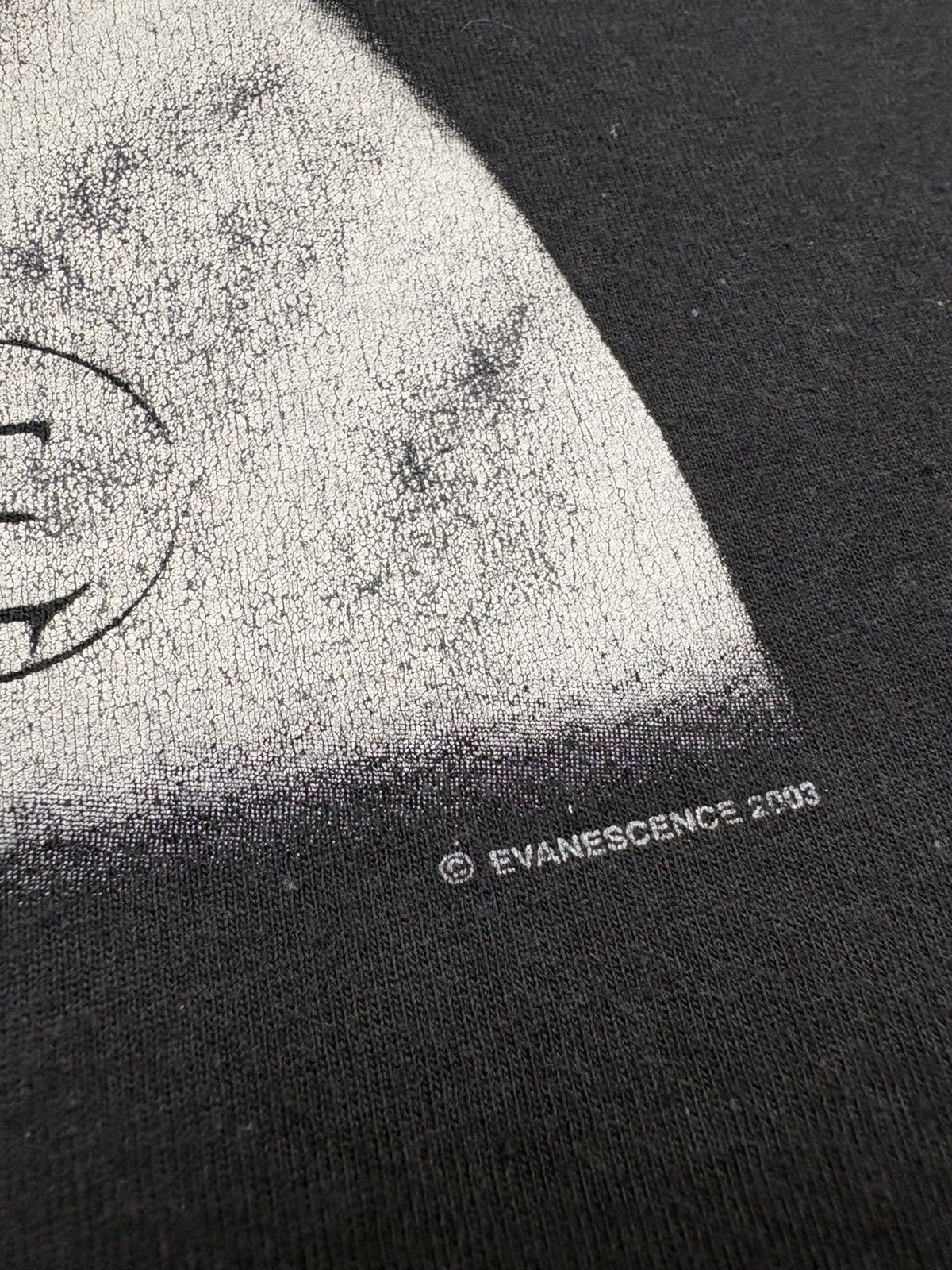 Band Tees Vintage 2003 Evanescence Logo Band T Shirt Black 00s Rock M Size US M / EU 48-50 / 2 - 6 Thumbnail