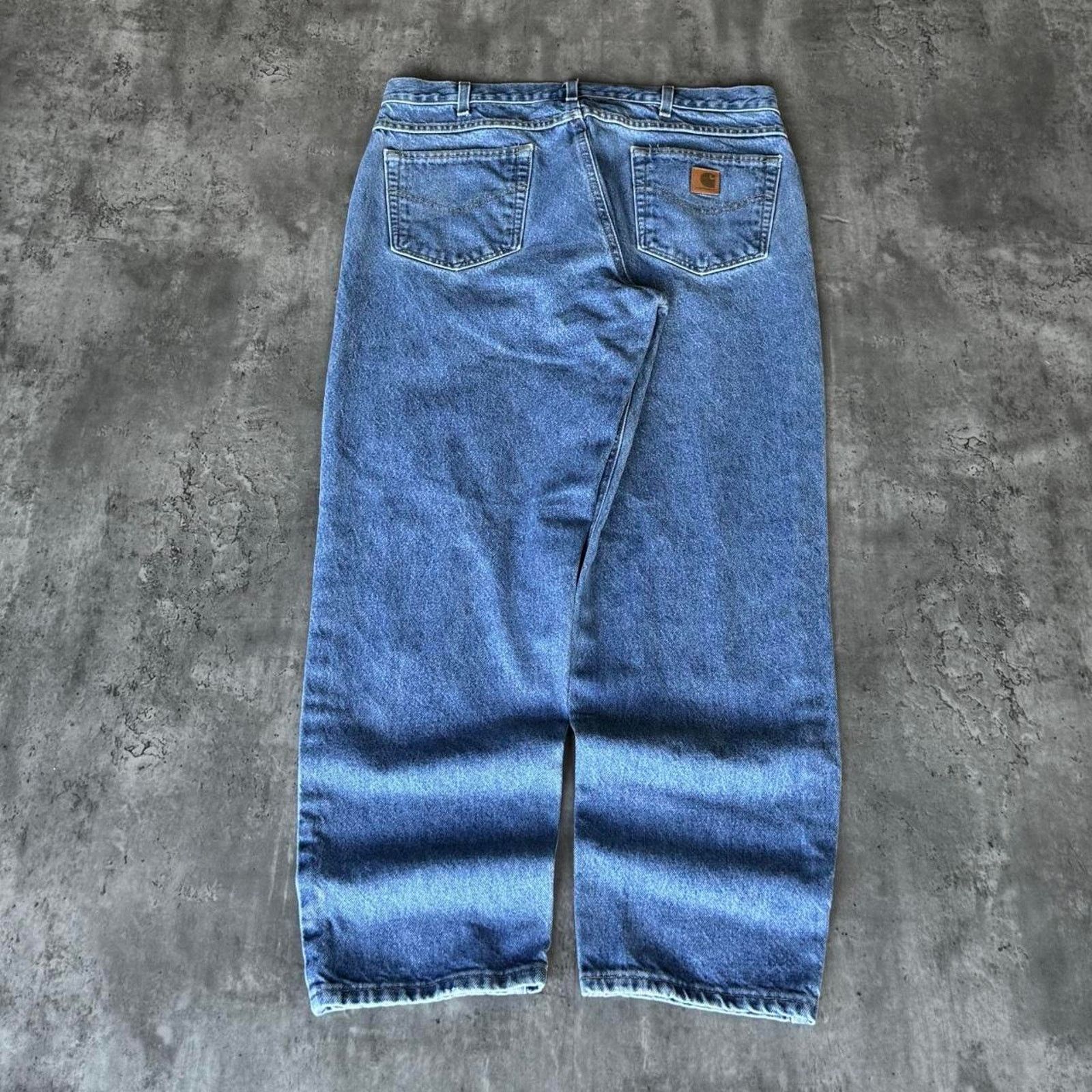 Carhartt × Carhartt Wip × Vintage Vintage Y2K Carhartt Relaxed Fit Carpenter Skater Tech Jeans Size US 37 - 1 Thumbnail