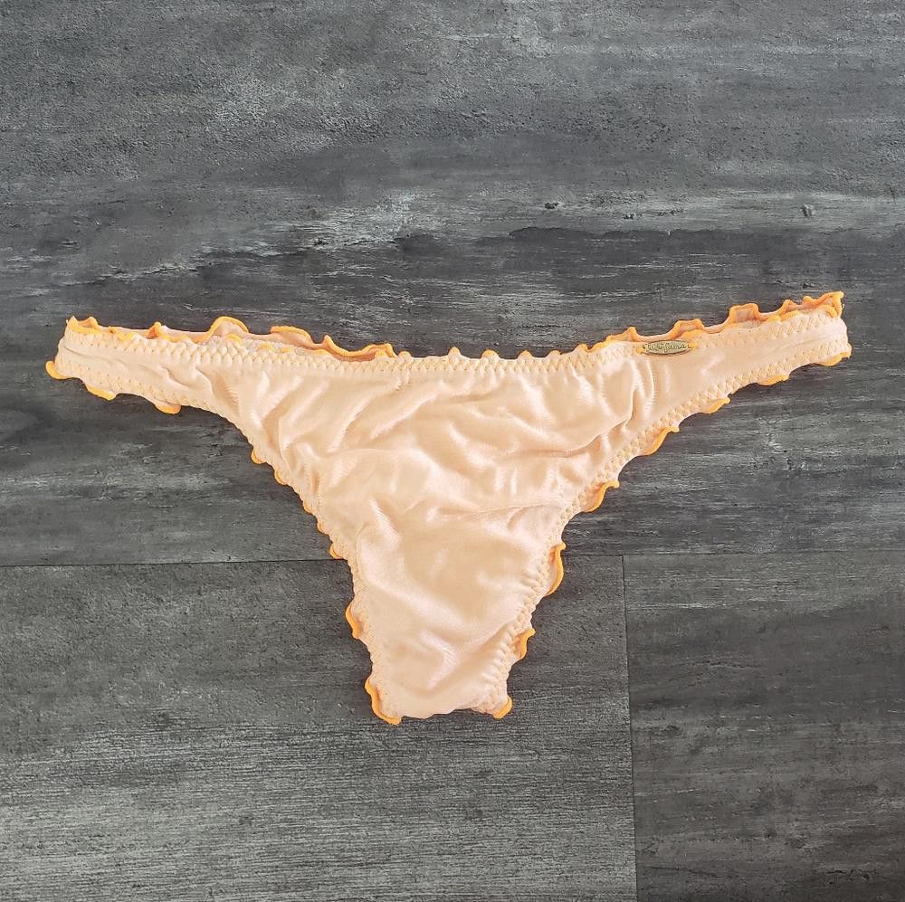 Designer Peach Scrunch Booty LF Bikini Bottoms Size ONE SIZE - 1 Thumbnail