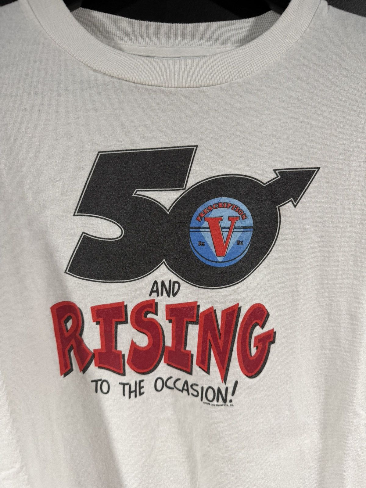 Vintage 1998 Vintage 50 And Rising Viagra Age Drug Humor Tee XL New Size US XL / EU 56 / 4 - 2 Thumbnail