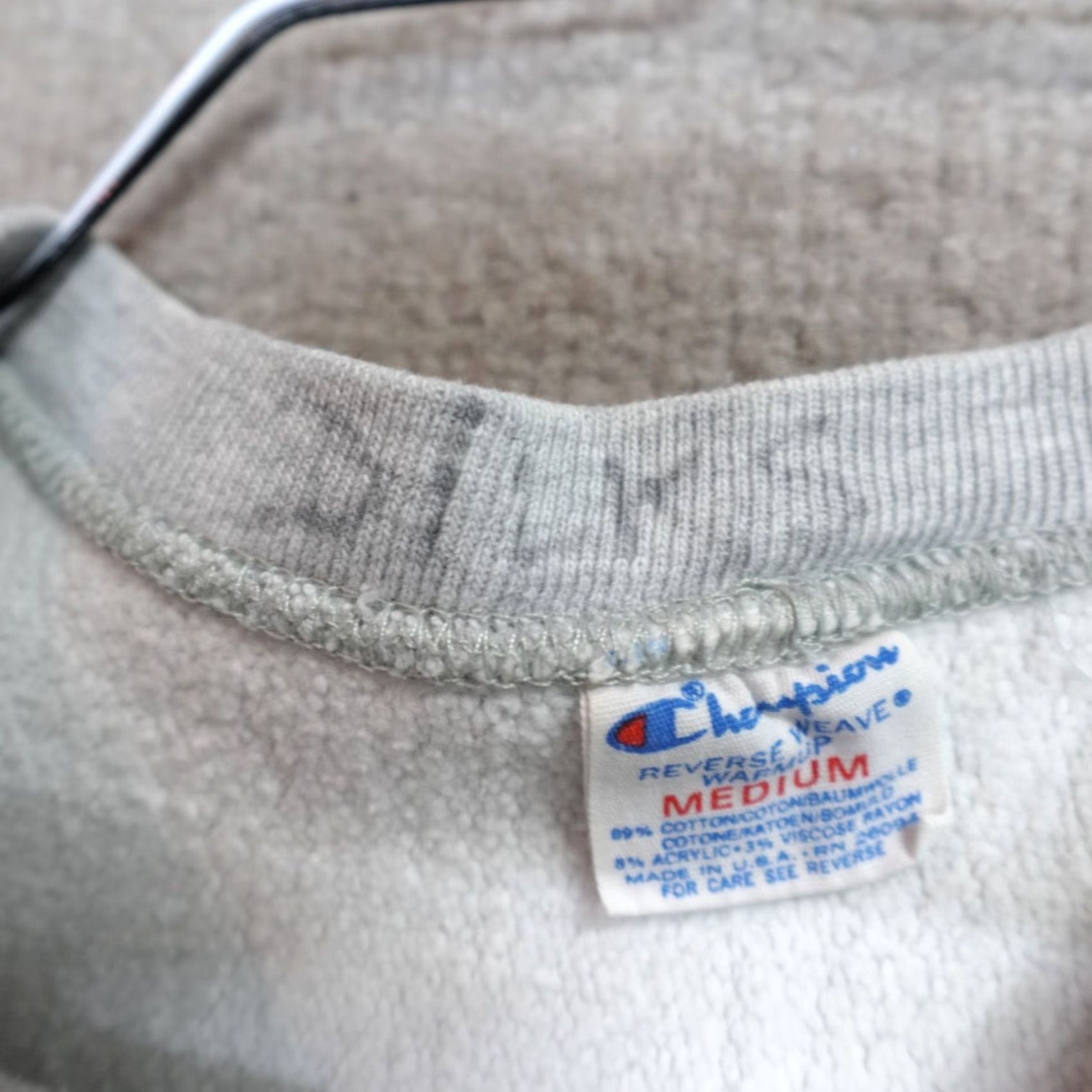 Champion VINTAGE Champion Sweatshirt Small Gray Champion Reverse Weave Men S Pullover Cotton Blend 8:42/S Size US S / EU 44-46 / 1 - 6 Thumbnail